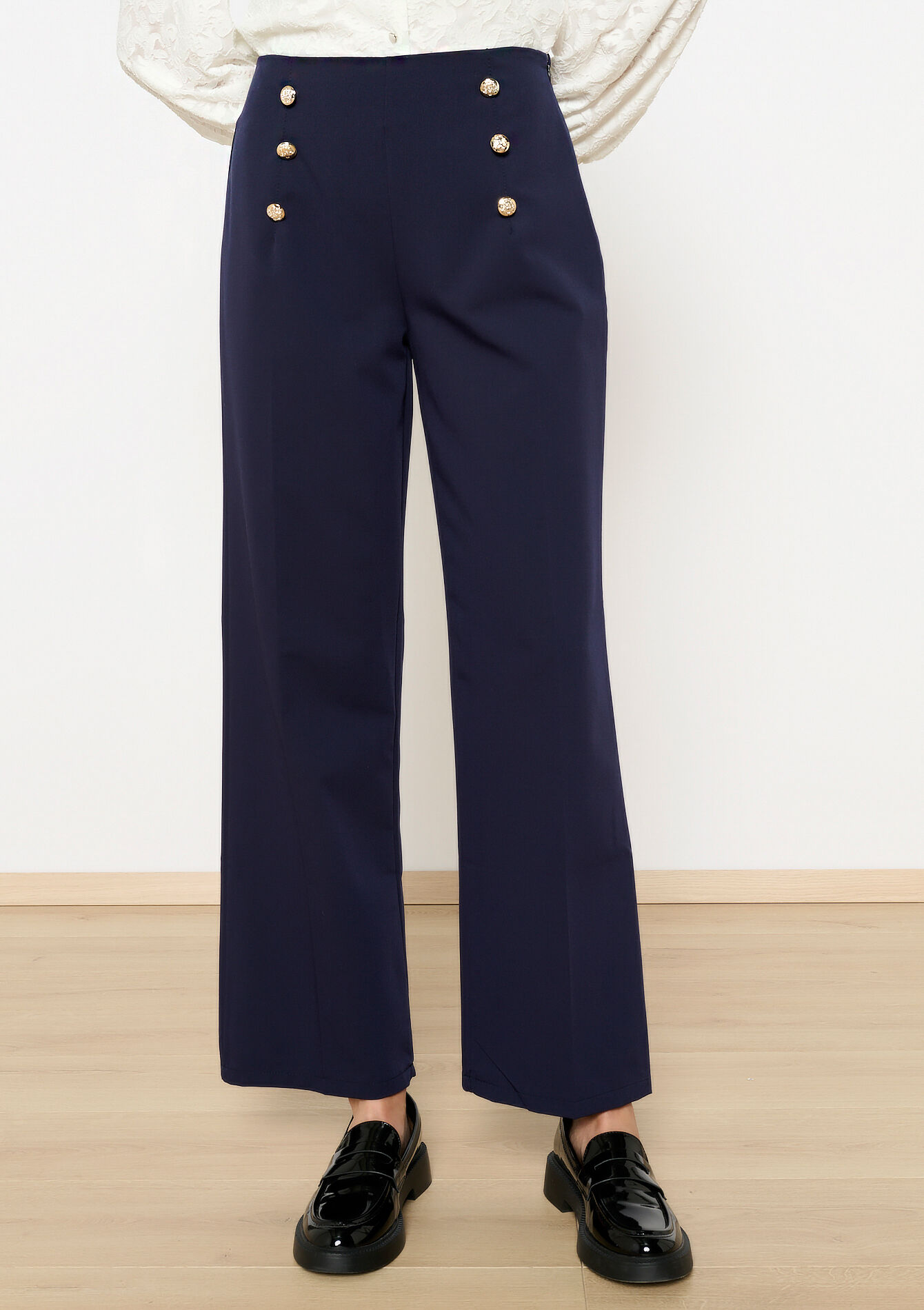 Broek in matrozenstijl - NAVY BASIC - 06100700_2723