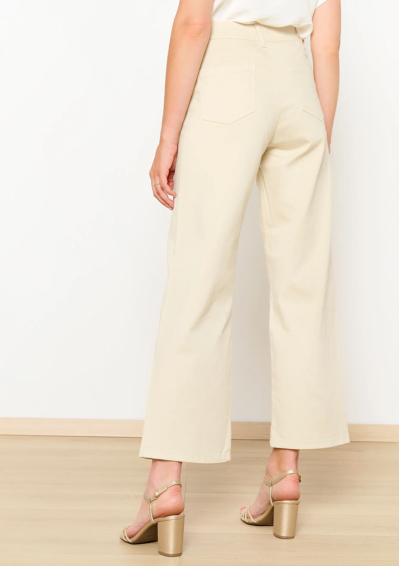 Wijde jeans, Wijde jeans - LT BEIGE - 22000552_2527