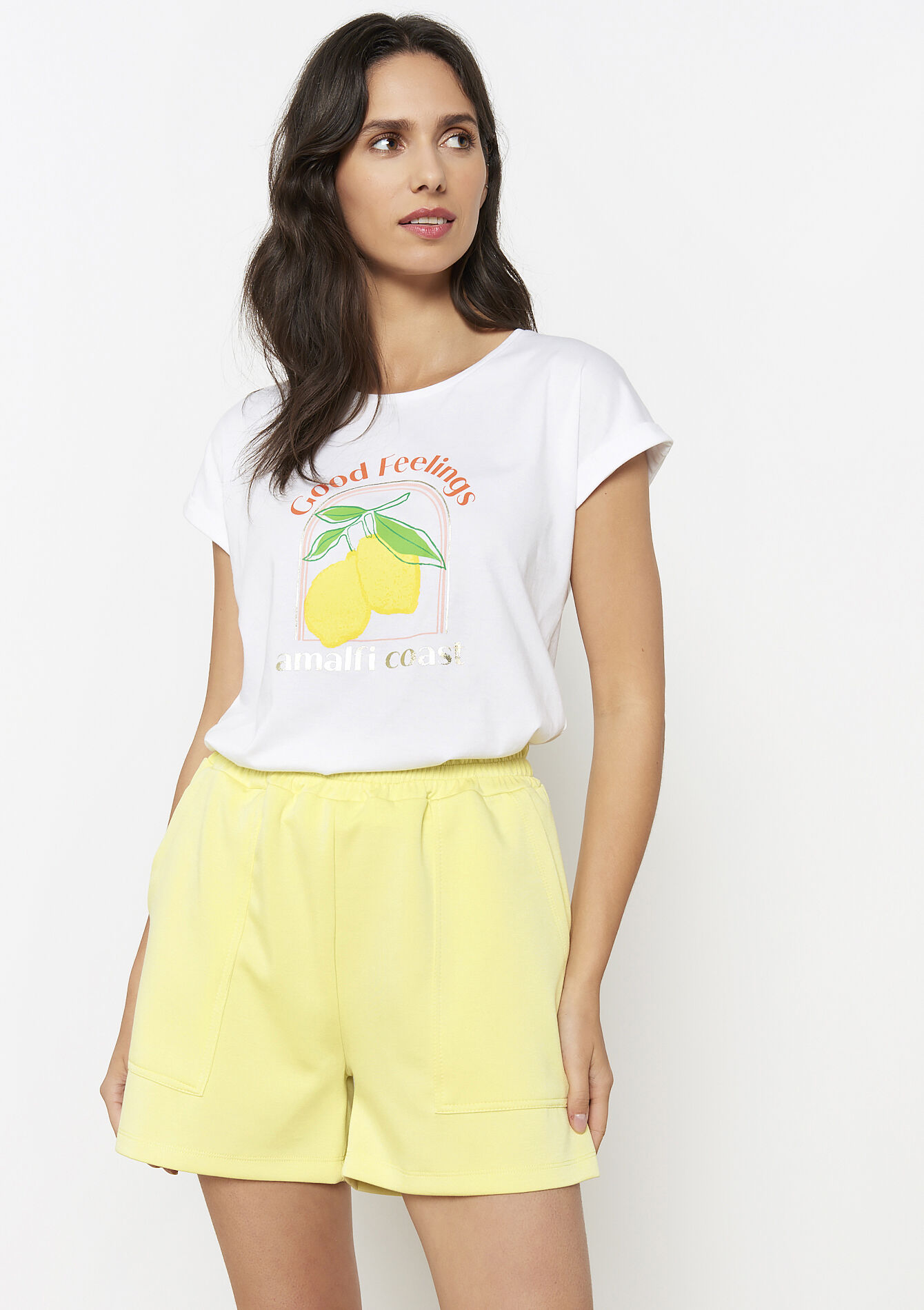 Short fluide à poches, Short fluide à poches - YELLOW PASTEL - 15100380_5004