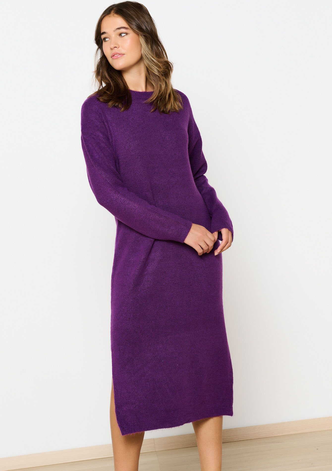 Midi trui-jurk - PURPLE - 08103551_5902