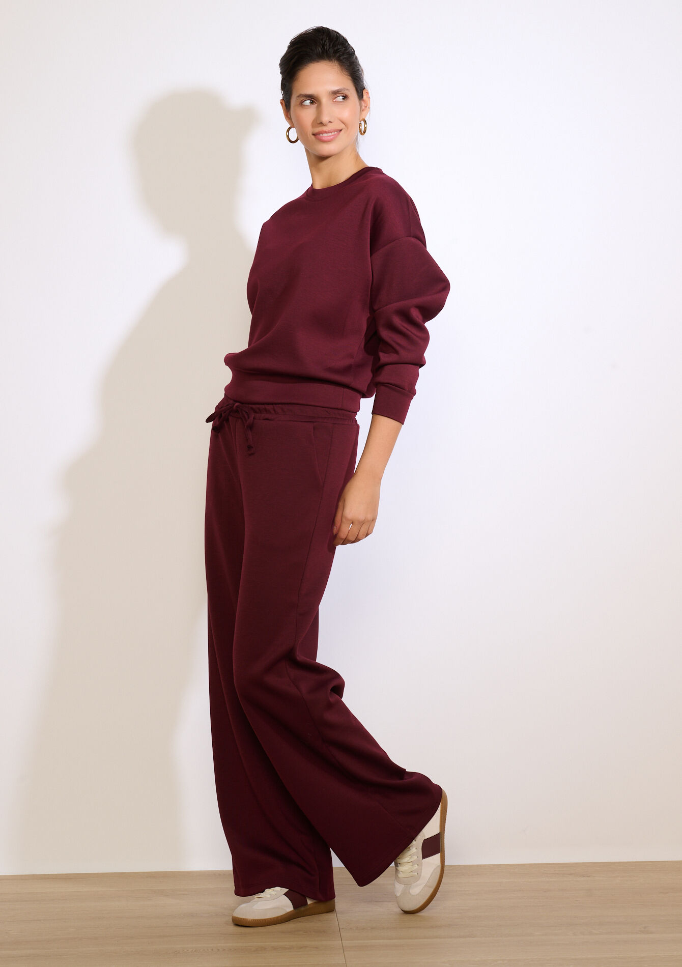 Zachte trui met lange mouwen, Zachte trui met lange mouwen - BORDEAUX WINE - 15100403_5514