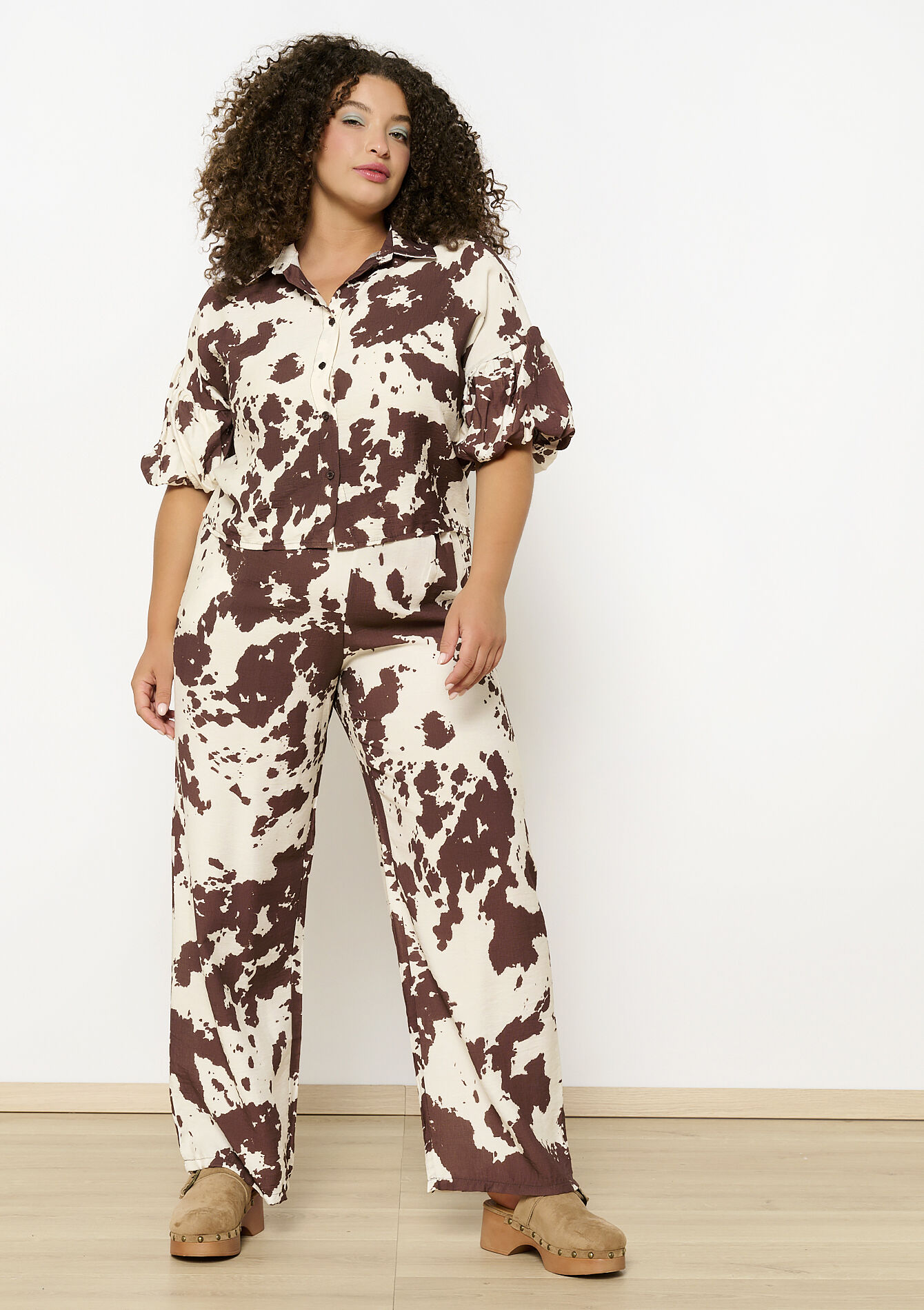 Chemise imprimé vache, Chemise imprimé vache - VANILLA WHITE - 05702797_1013