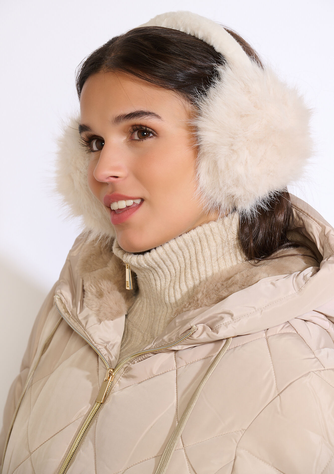 Oorwarmers van imitatiebont - VANILLA WHITE - 17002252_1013