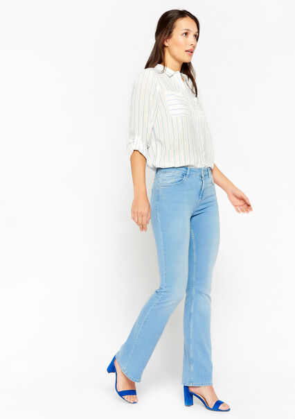 Skinny flared jeans - BLUE BLEACHED - 22000437_0502