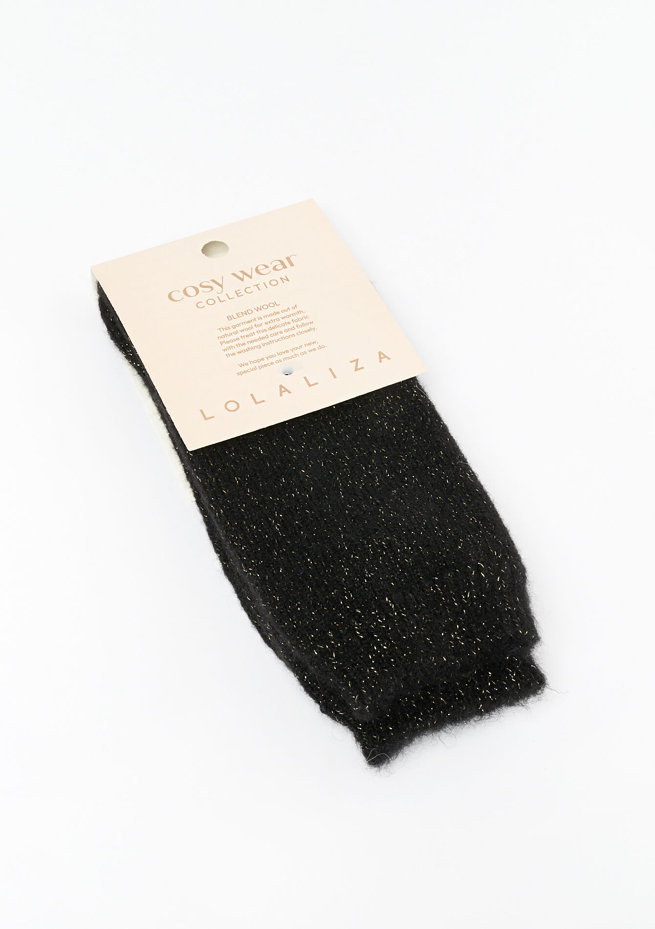 Wollen sokken met lurex, Wollen sokken met lurex - BLACK - 17101060_1119