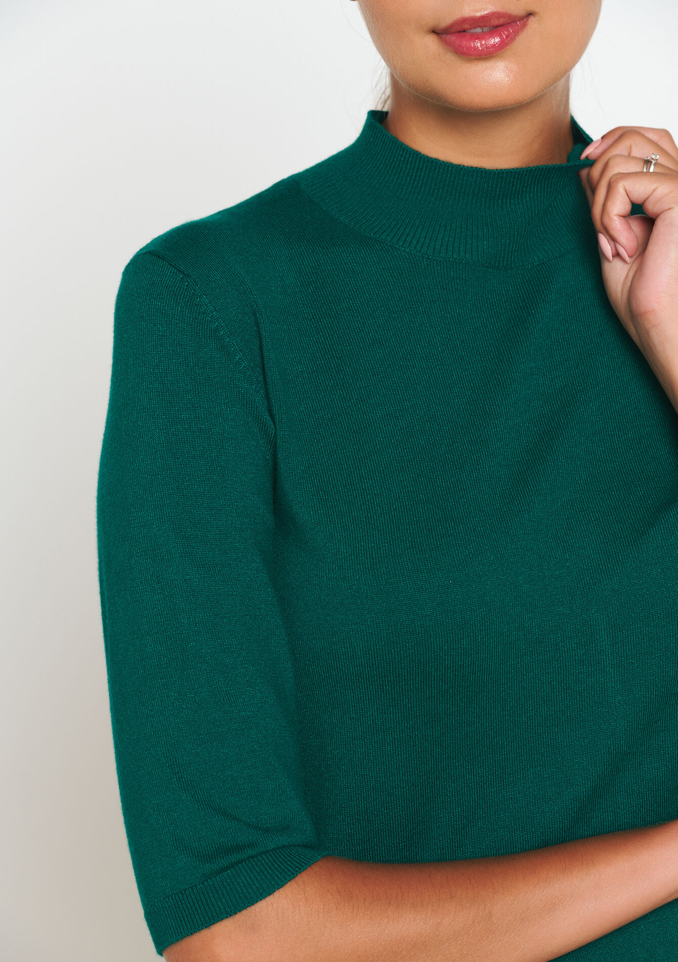 Pull à manches courtes, Pull à manches courtes - GREEN EMERALD - 04006501_4511