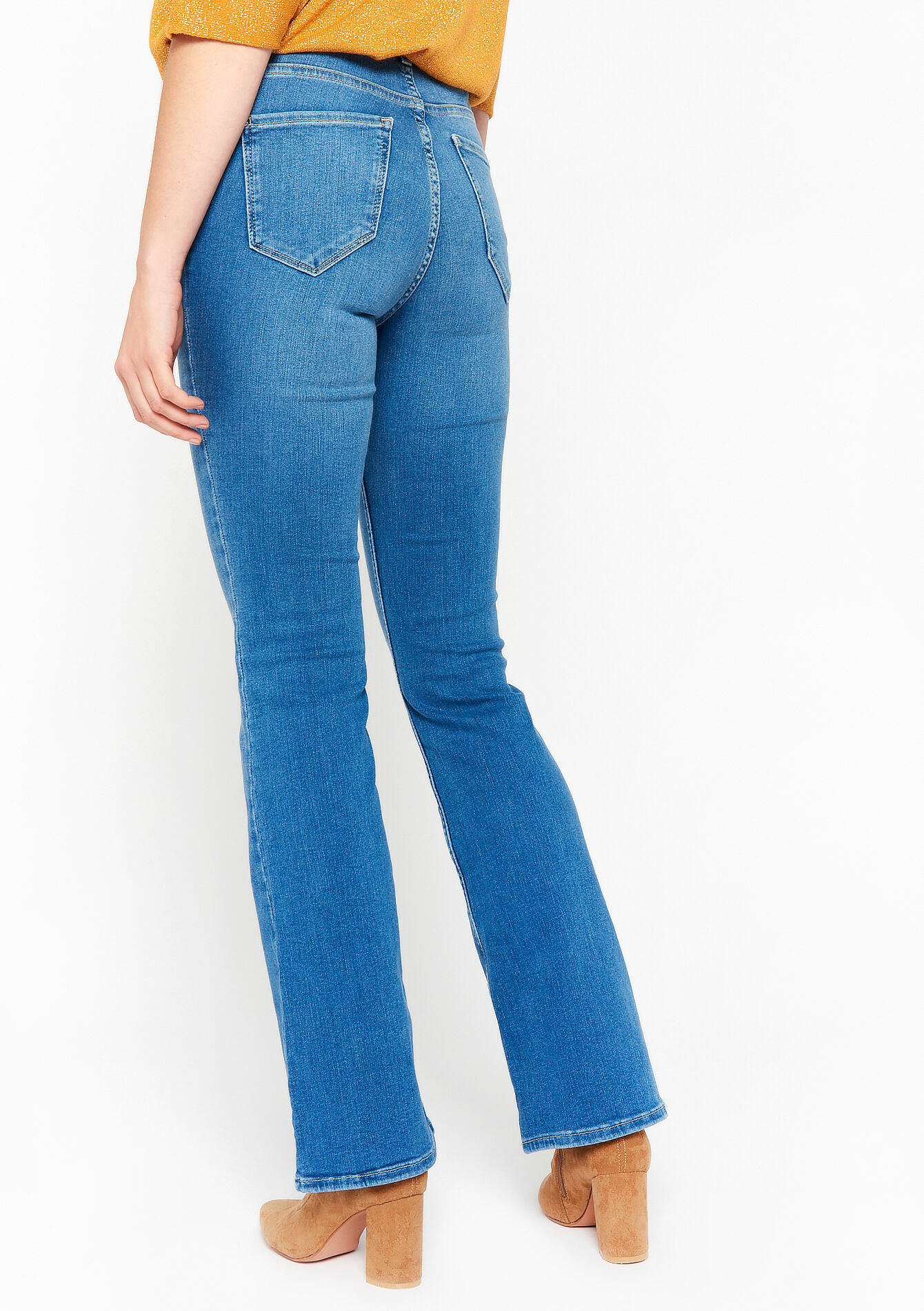 Skinny flared jeans - MEDIUM BLUE - 22000437_0500