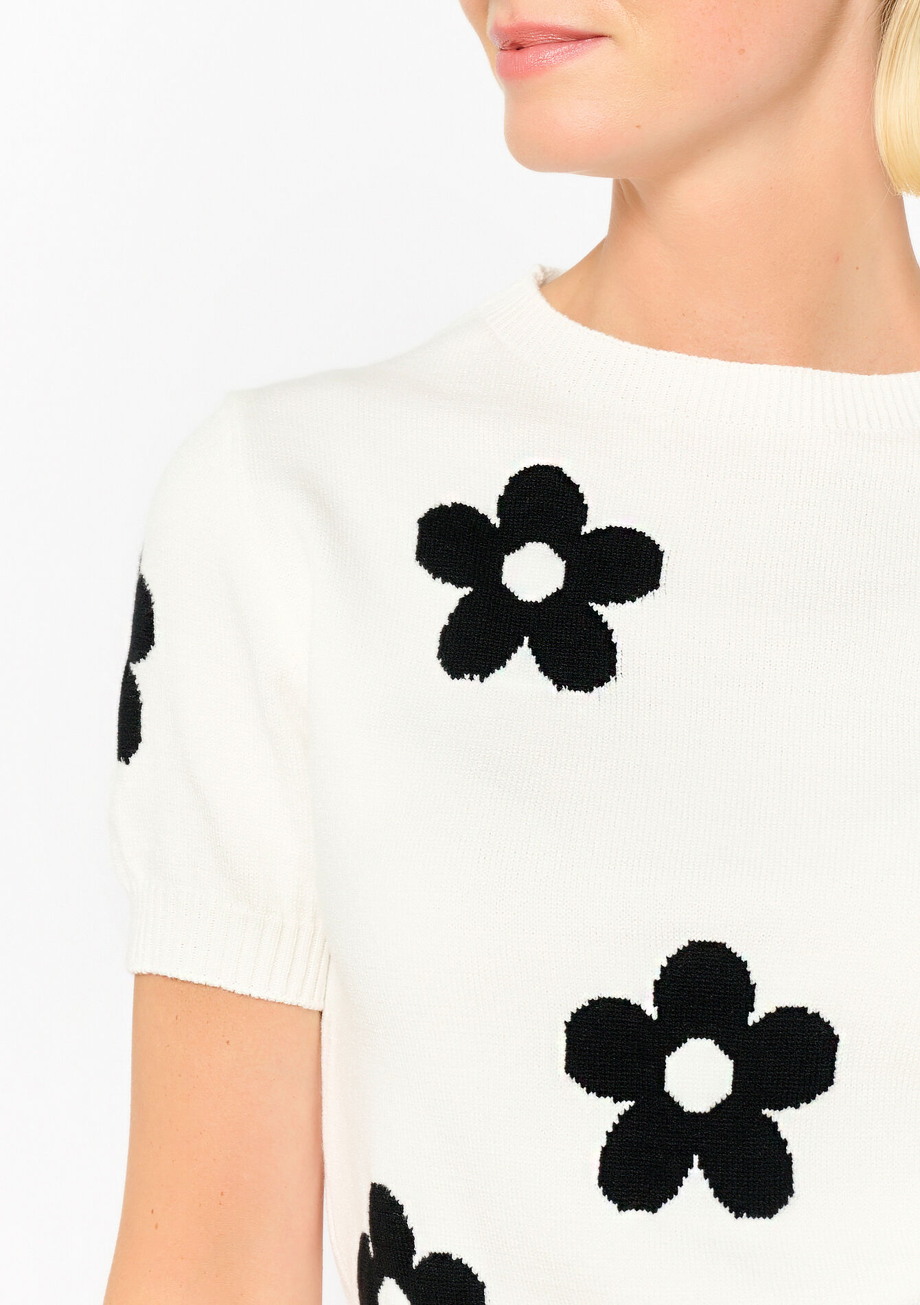 Trui met korte mouwen - WHITE - 04006642_506