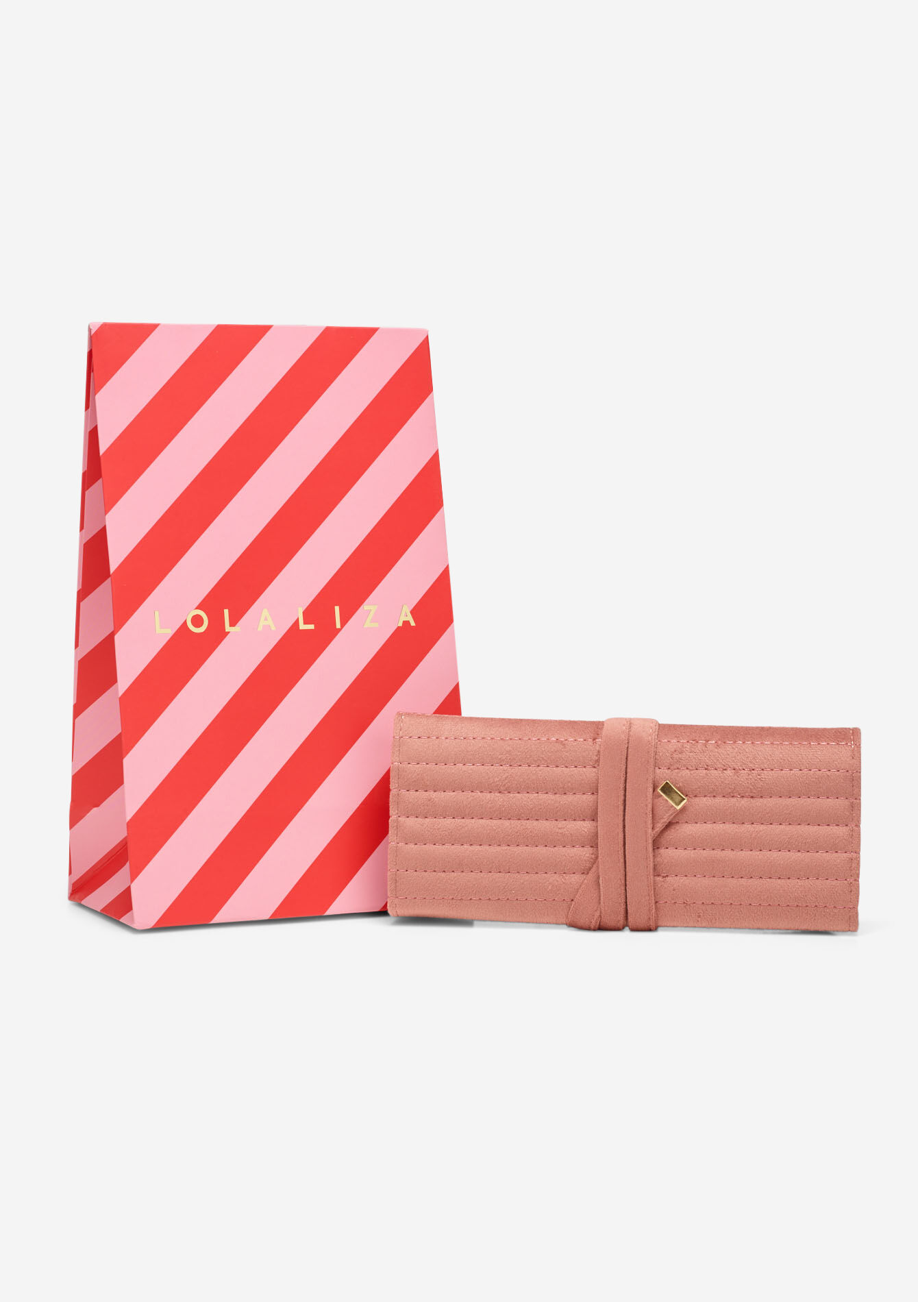 Fluwelen sieradenpouch - COSMETIC PINK - 14001943_5733