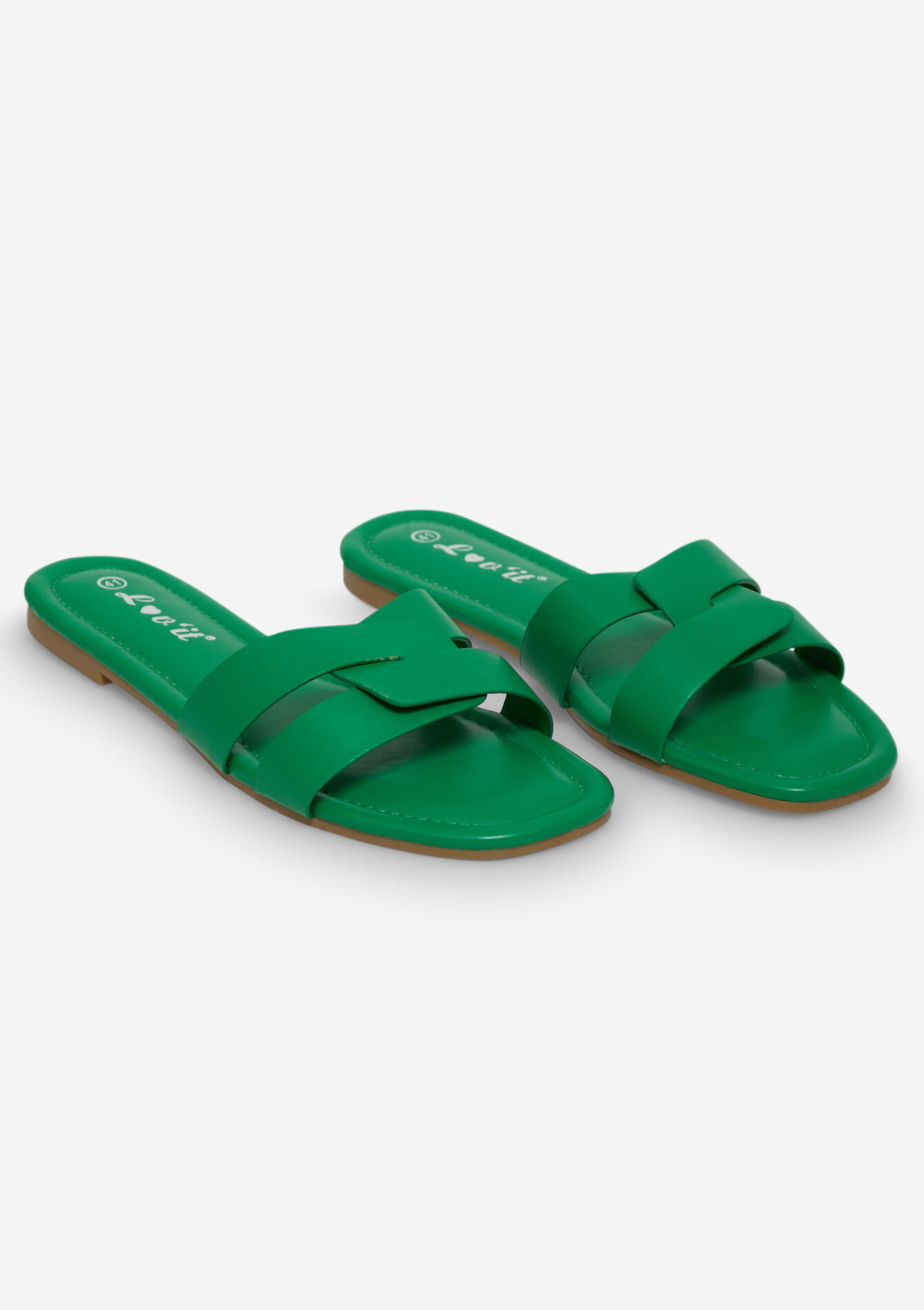 Flat mules - GREEN APPLE - 13000687_1783