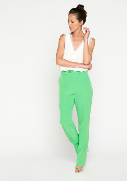 Suiting trousers - LIGHT GREEN PASTEL - 06100505_1822