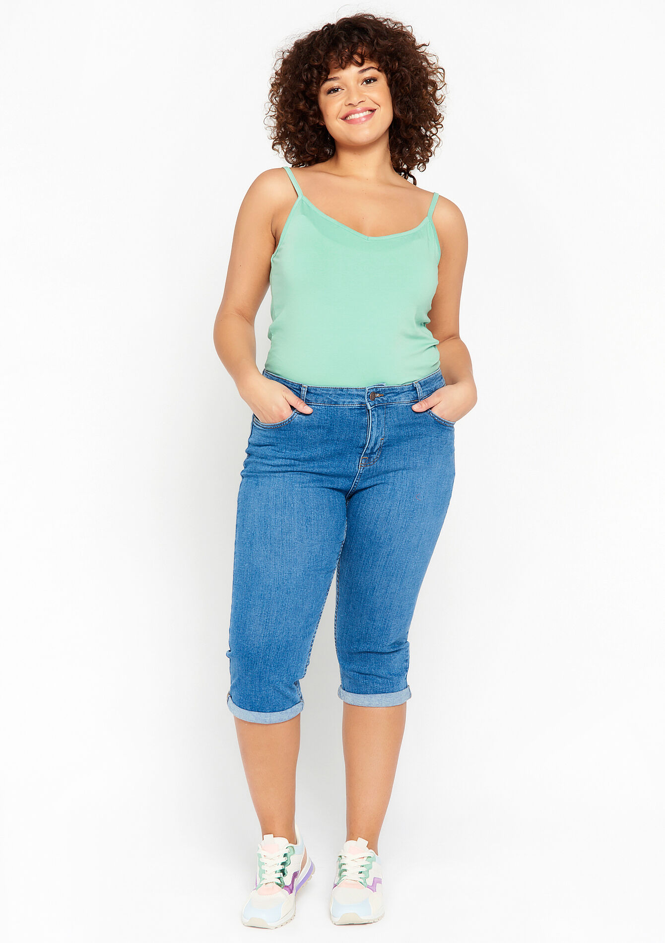 Top with spaghetti straps, Top with spaghetti straps - MINT GREEN - 02200326_1723