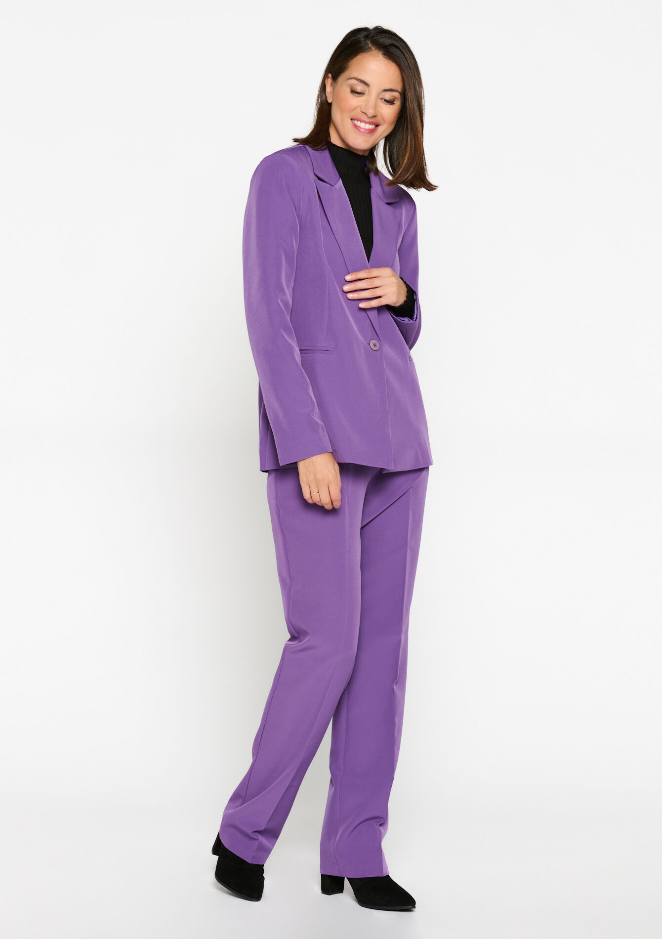 Suiting blazer - PURPLE - 09100820_5902