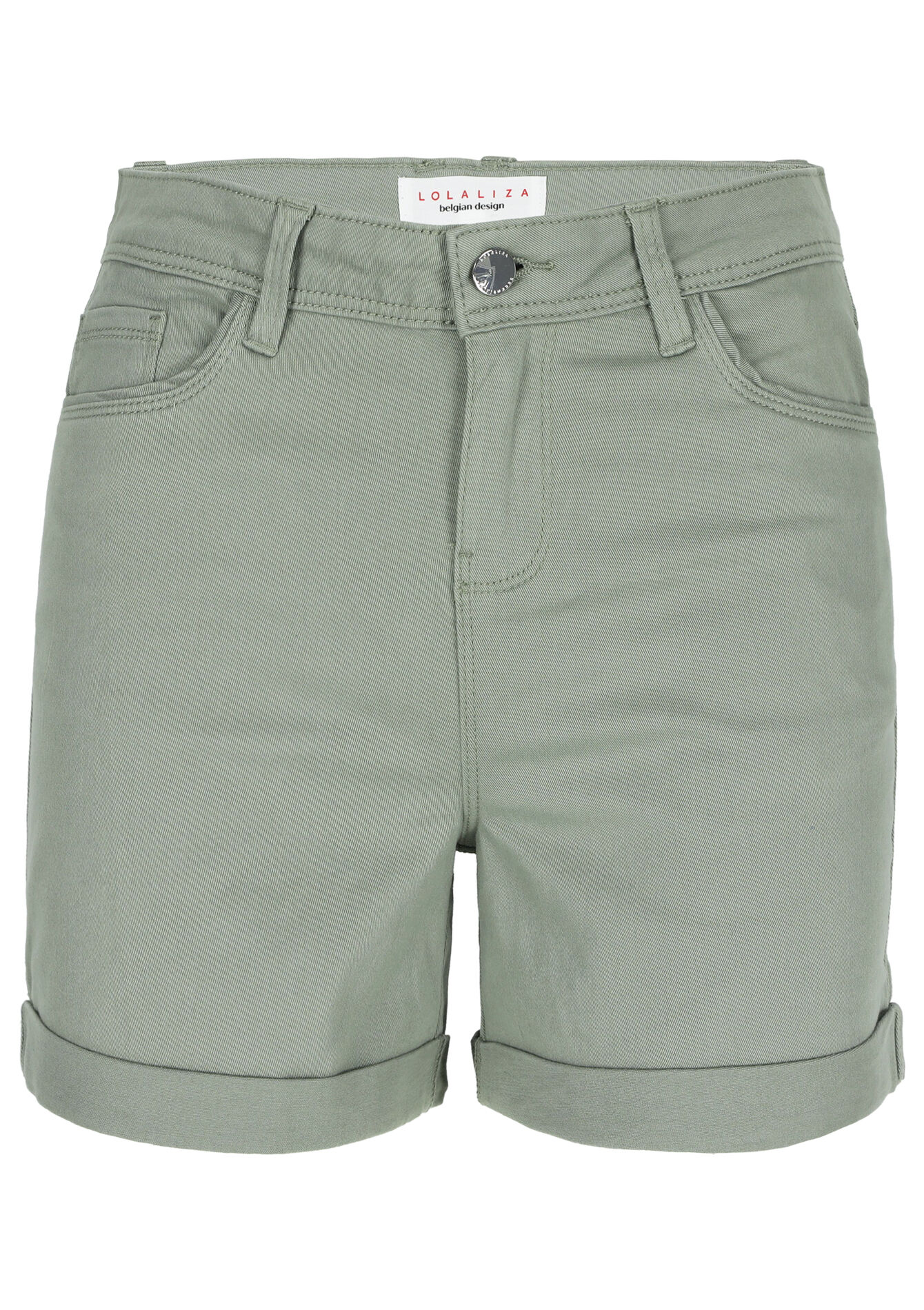 Short met normale taille, Short met normale taille - KHAKI FADED - 06100569_4326