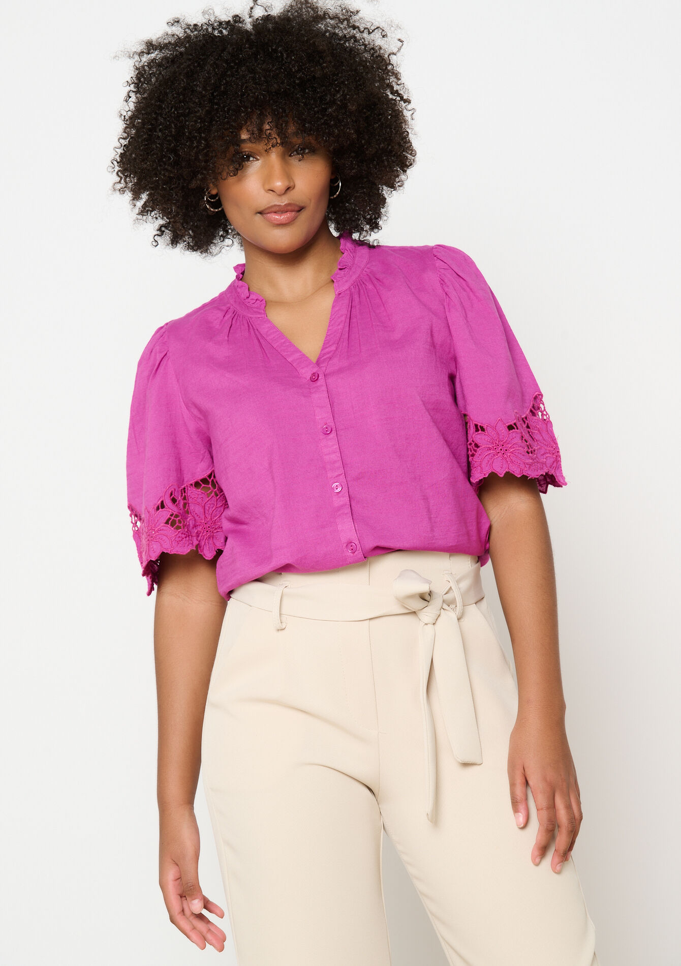 Hemd met korte mouwen, Hemd met korte mouwen - VIOLINE - 05702664_2576