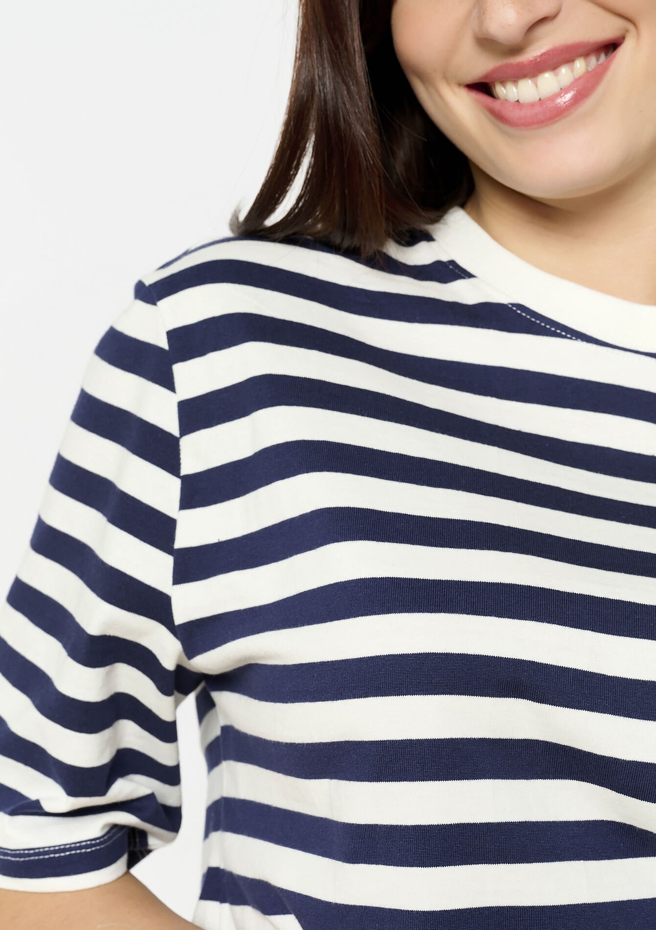 Losvallende streeptop, Losvallende streeptop - NAVY BASIC - 02301710_2723