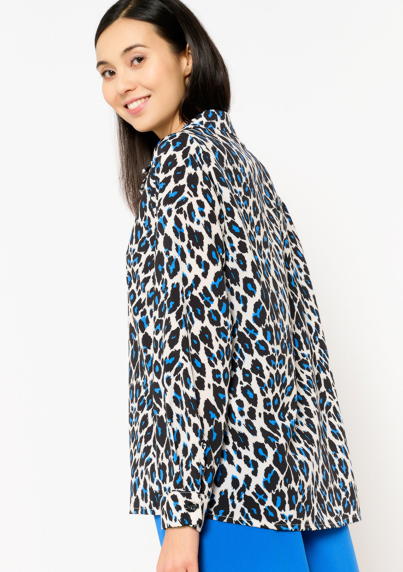 Blouse à imprimé léopard - OFFWHITE - 05702417_1001