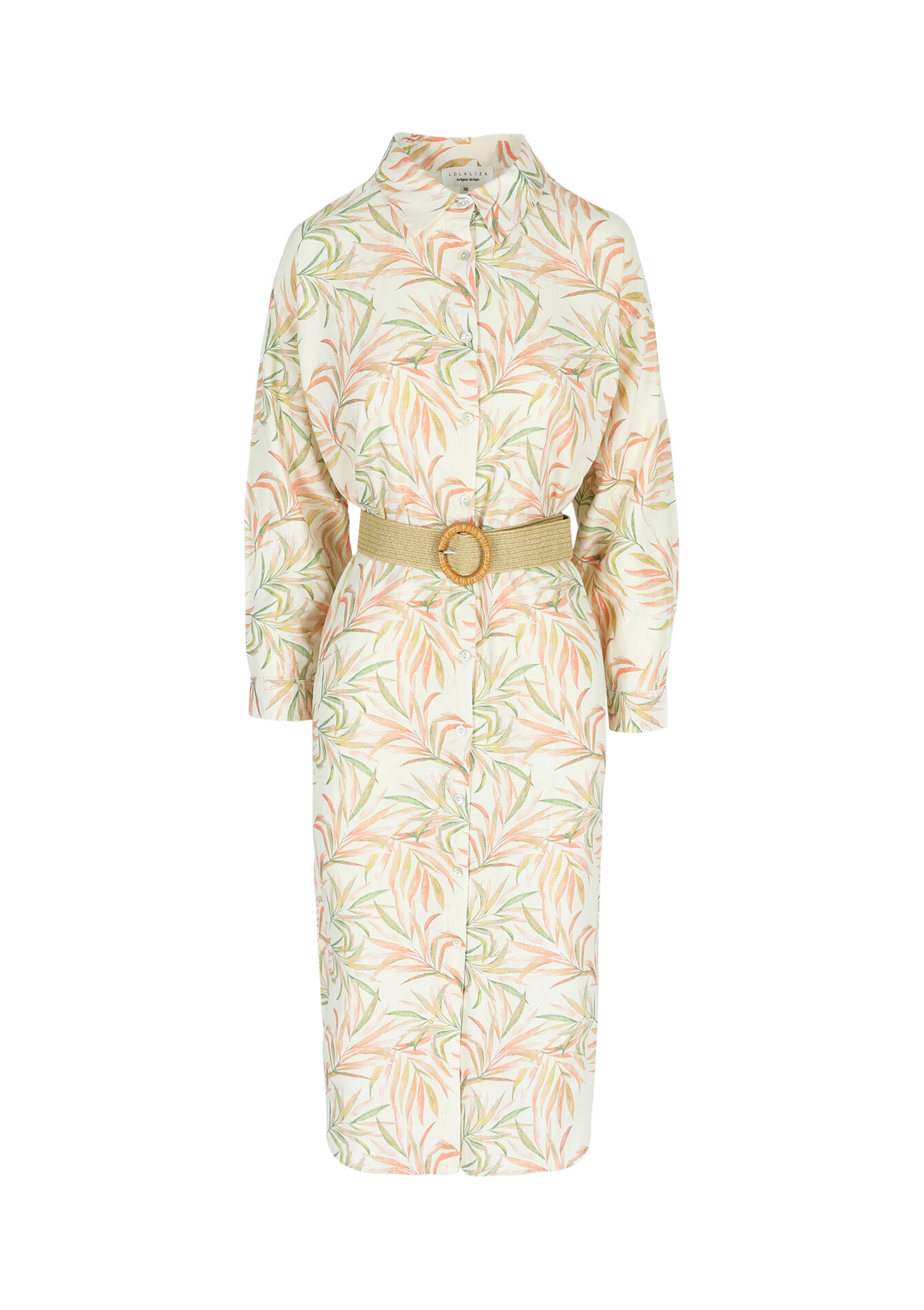 Robe cintrée avec ceinture, Robe cintrée avec ceinture - OFFWHITE - 08602224_1001