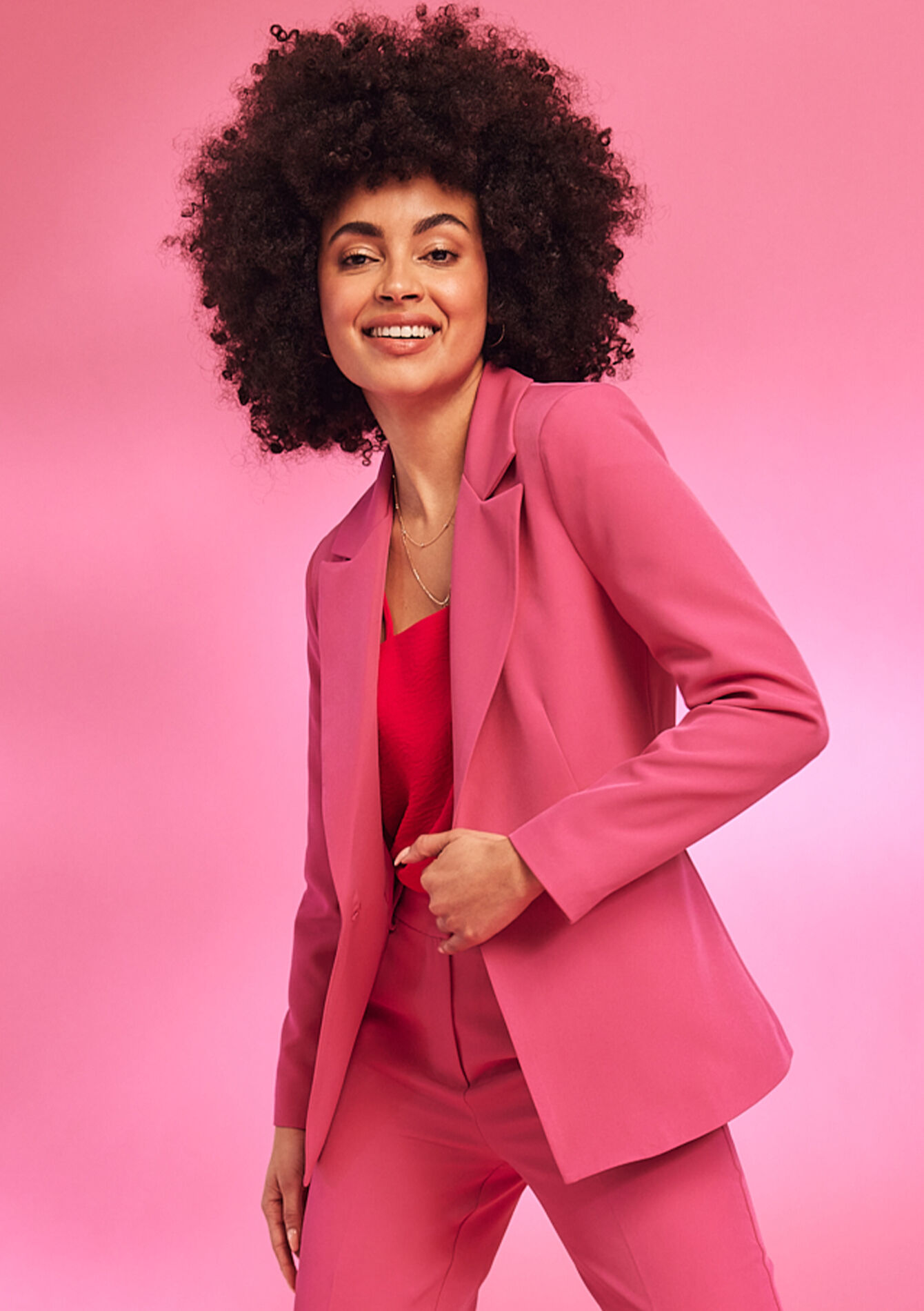 Suiting blazer, Suiting blazer - FUCHSIA - 09100749_5626