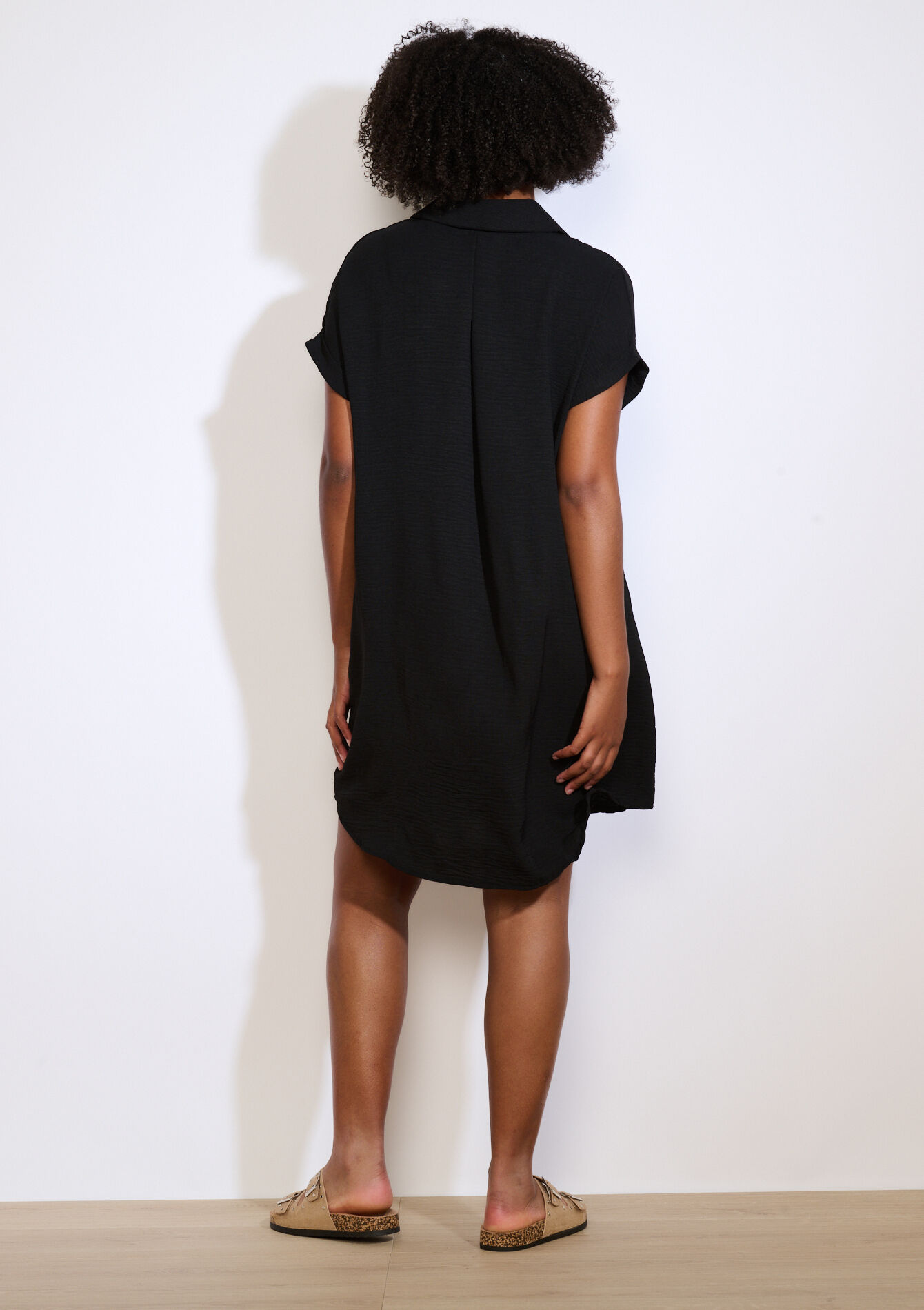 Korte overhemdjurk, Korte overhemdjurk - BLACK - 08104244_1119