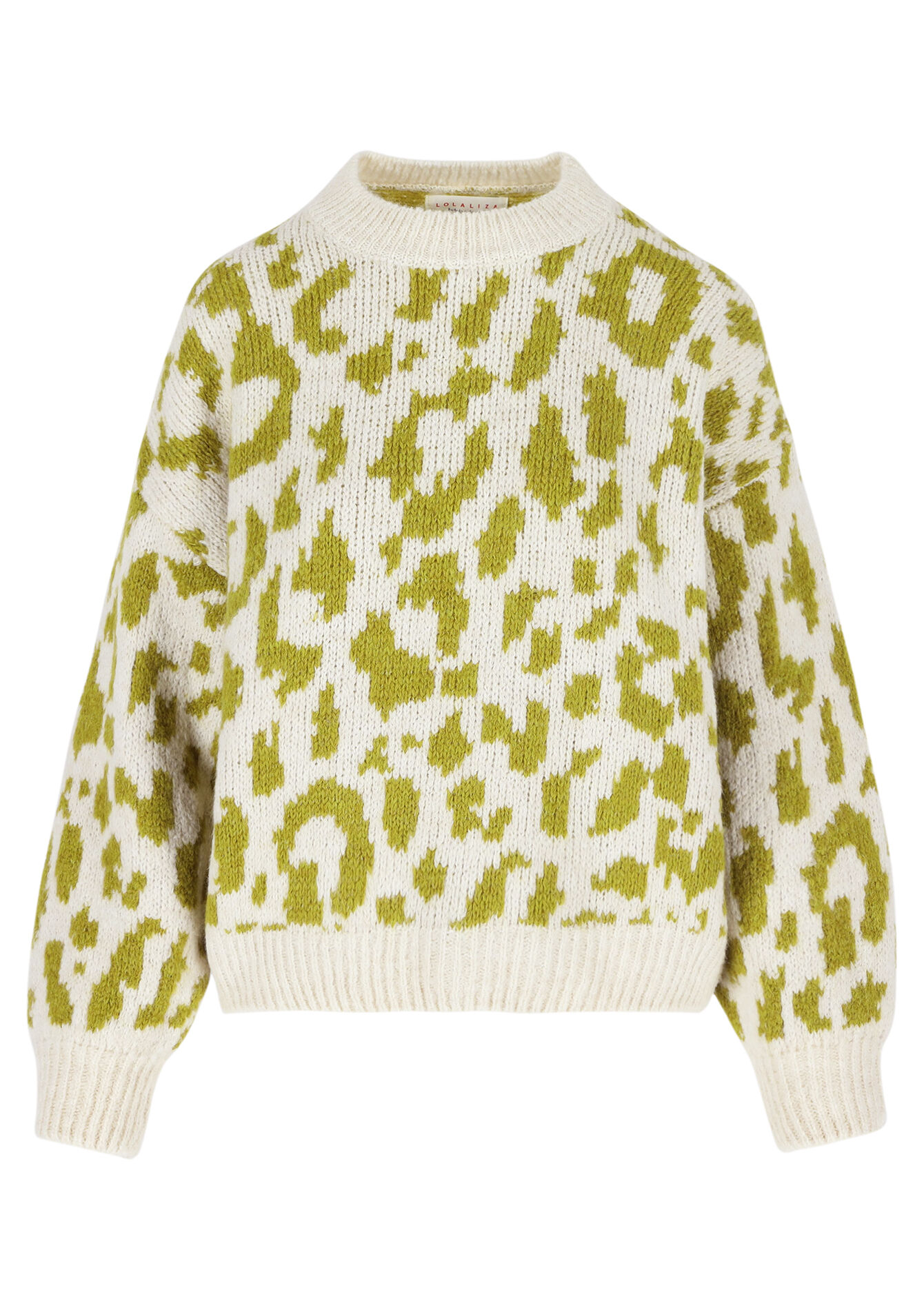 Trui met luipaardprint, Trui met luipaardprint - VANILLA WHITE - 1120488