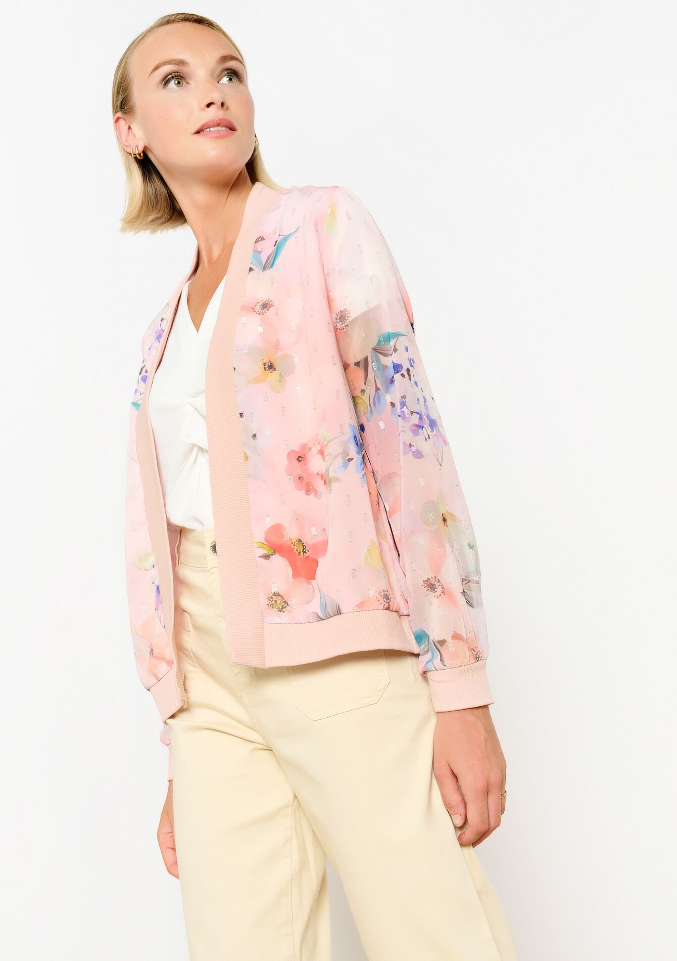 Jasje met bloemen, Jasje met bloemen - LIGHT PINK - 09100957_1303