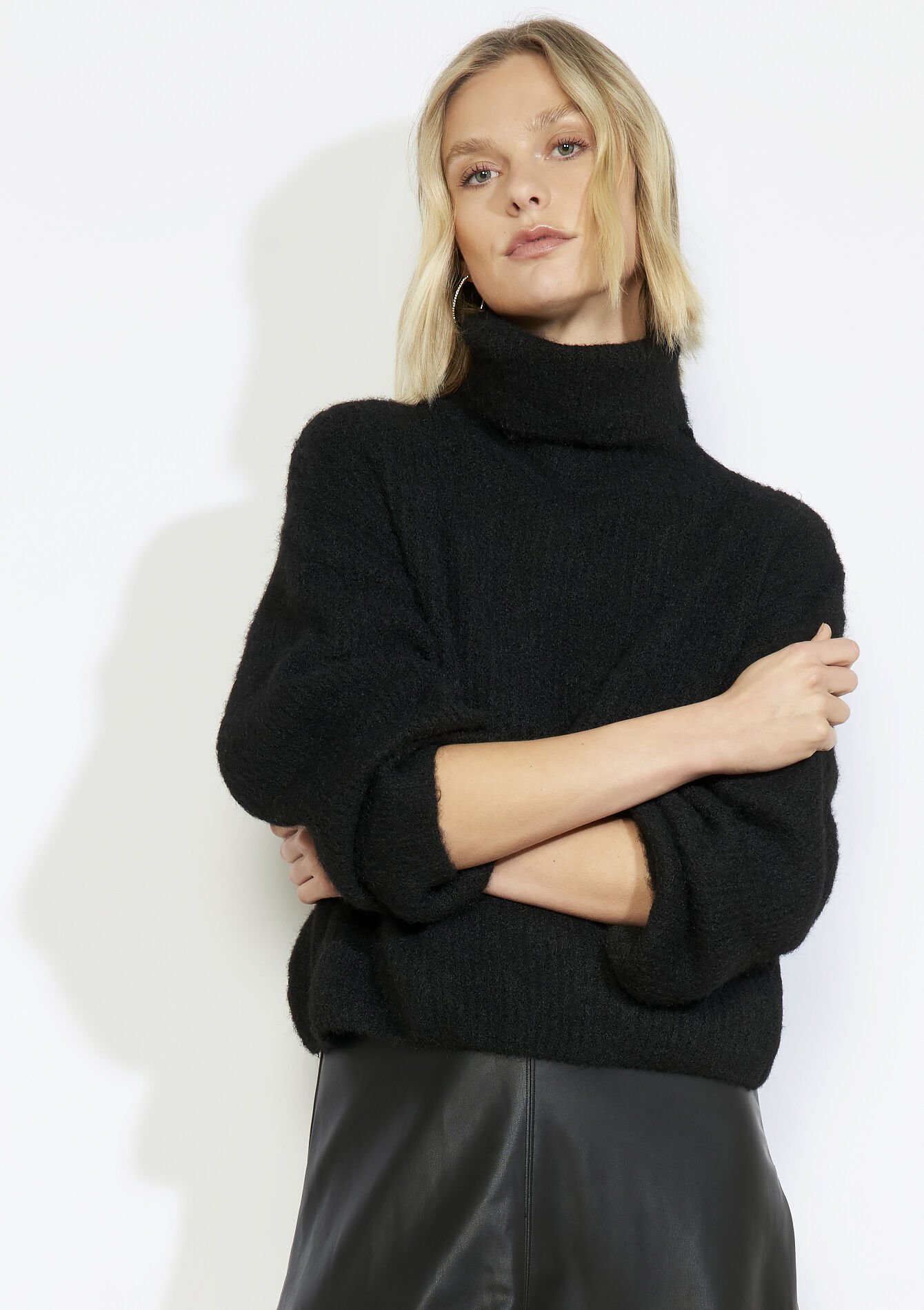 Zachte coltrui in breisel, Zachte coltrui in breisel - BLACK - 04101415_1119