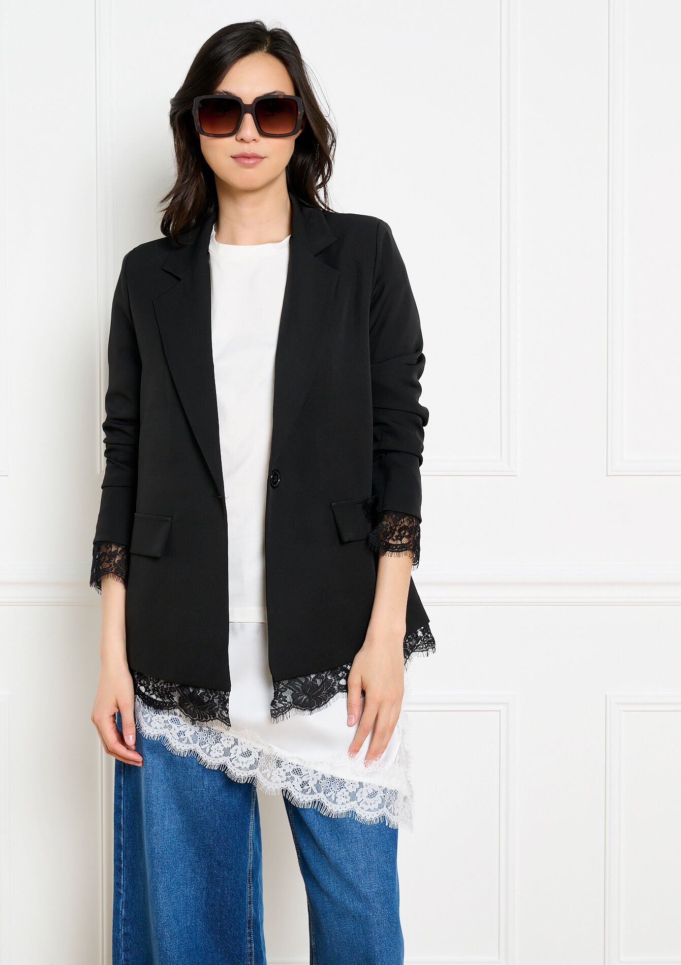 Blazer structuré élégant, Blazer structuré élégant, , hi-res