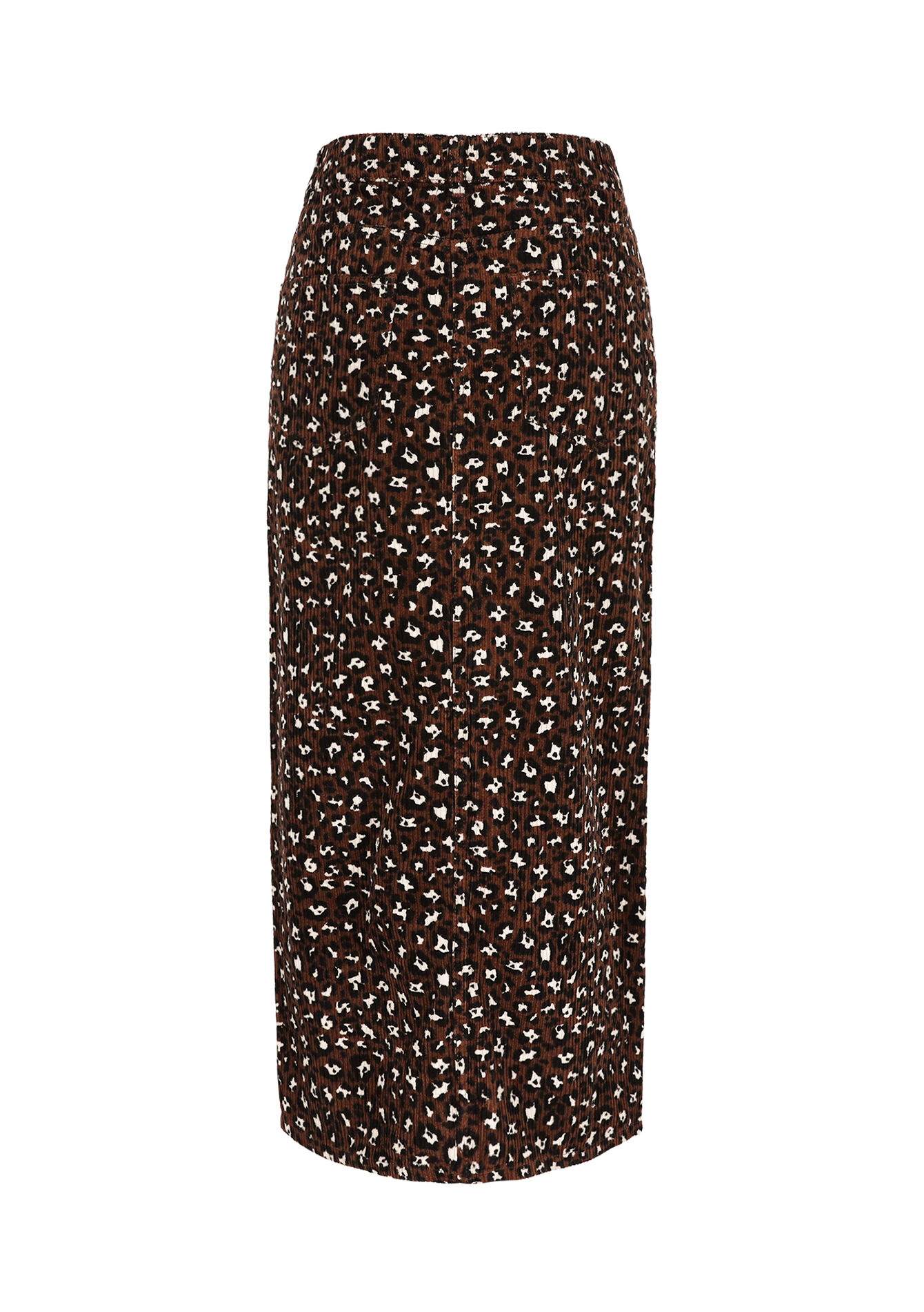 Maxi cordrok met luipaardprint, Maxi cordrok met luipaardprint - LT BEIGE - 07101357_2527