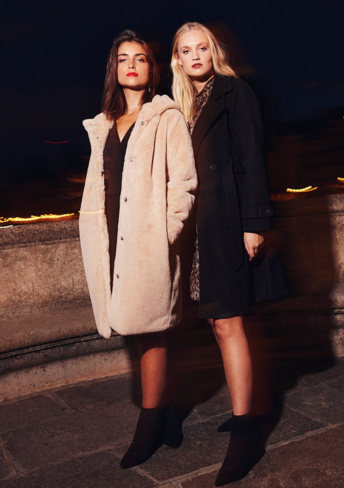 Lange fluffy jas, Lange fluffy jas - BEIGE CLASSIC - 23000608_4016