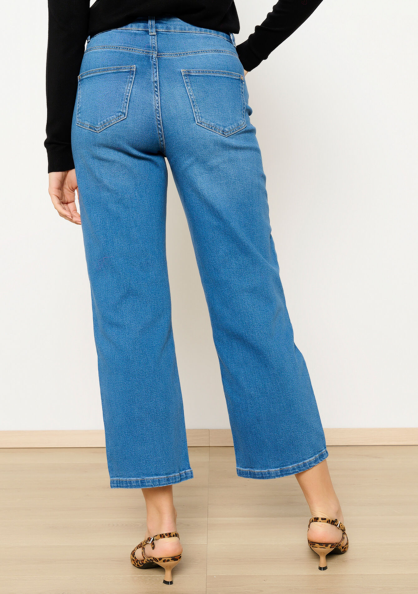 Wide leg jeans, Wide leg jeans - MEDIUM BLUE - 22000558_0500