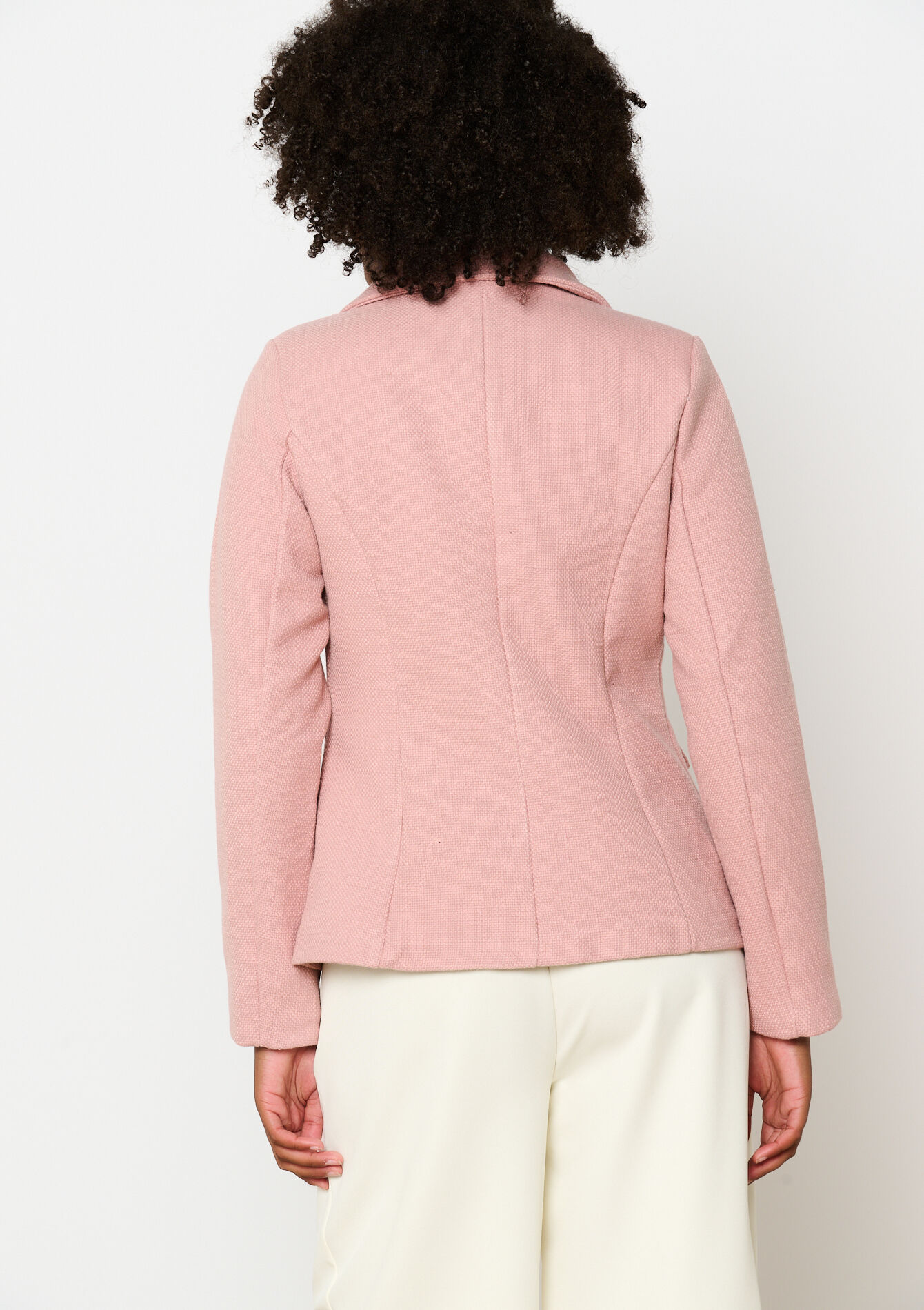 Tweed blazer - NUDE PINK - 09100980_1301