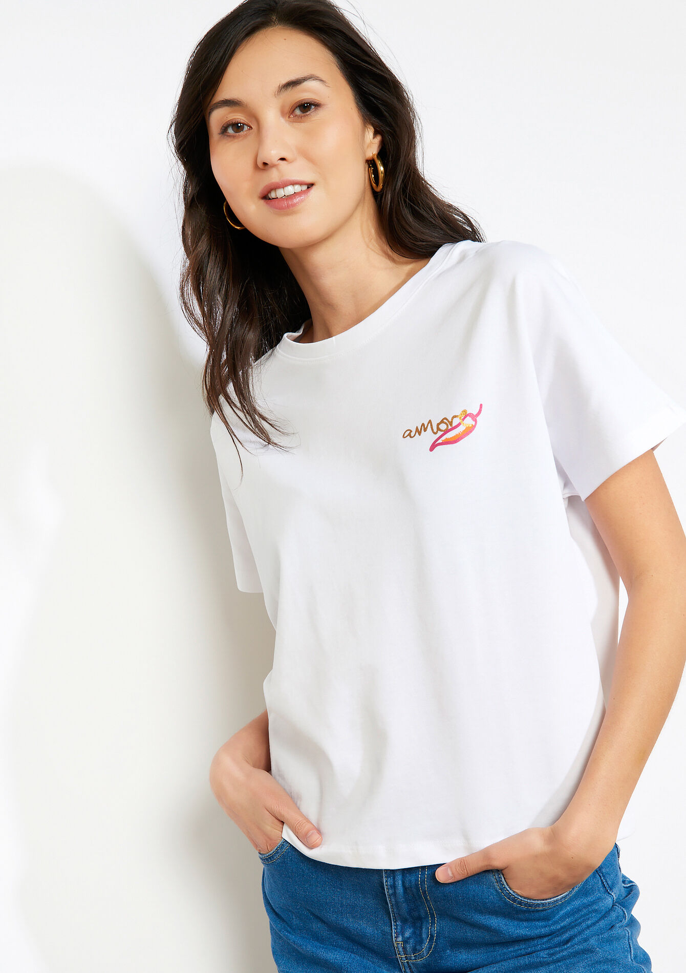 Retro illustration tee - OFFWHITE - 02301954