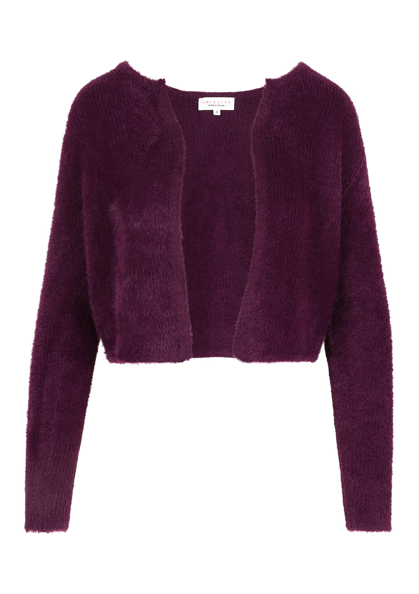 Kort fluffy vestje, Kort fluffy vestje - AUBERGINE - 04101305_1537