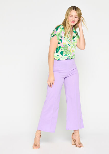 Wide-leg trousers - LILAC BRIGHT - 06600722_2578