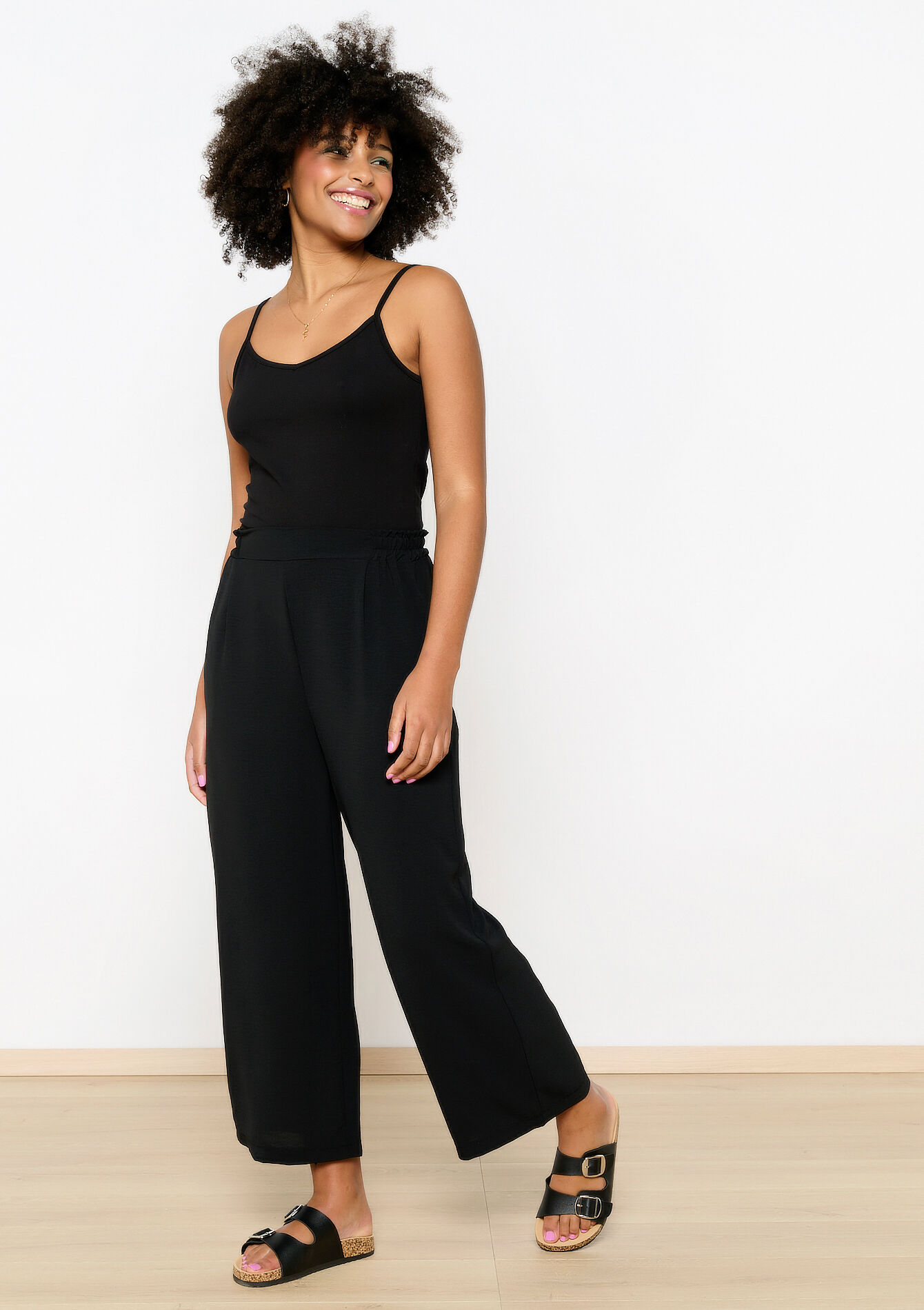 Pantalon ample, Pantalon ample - BLACK - 06600844_1119