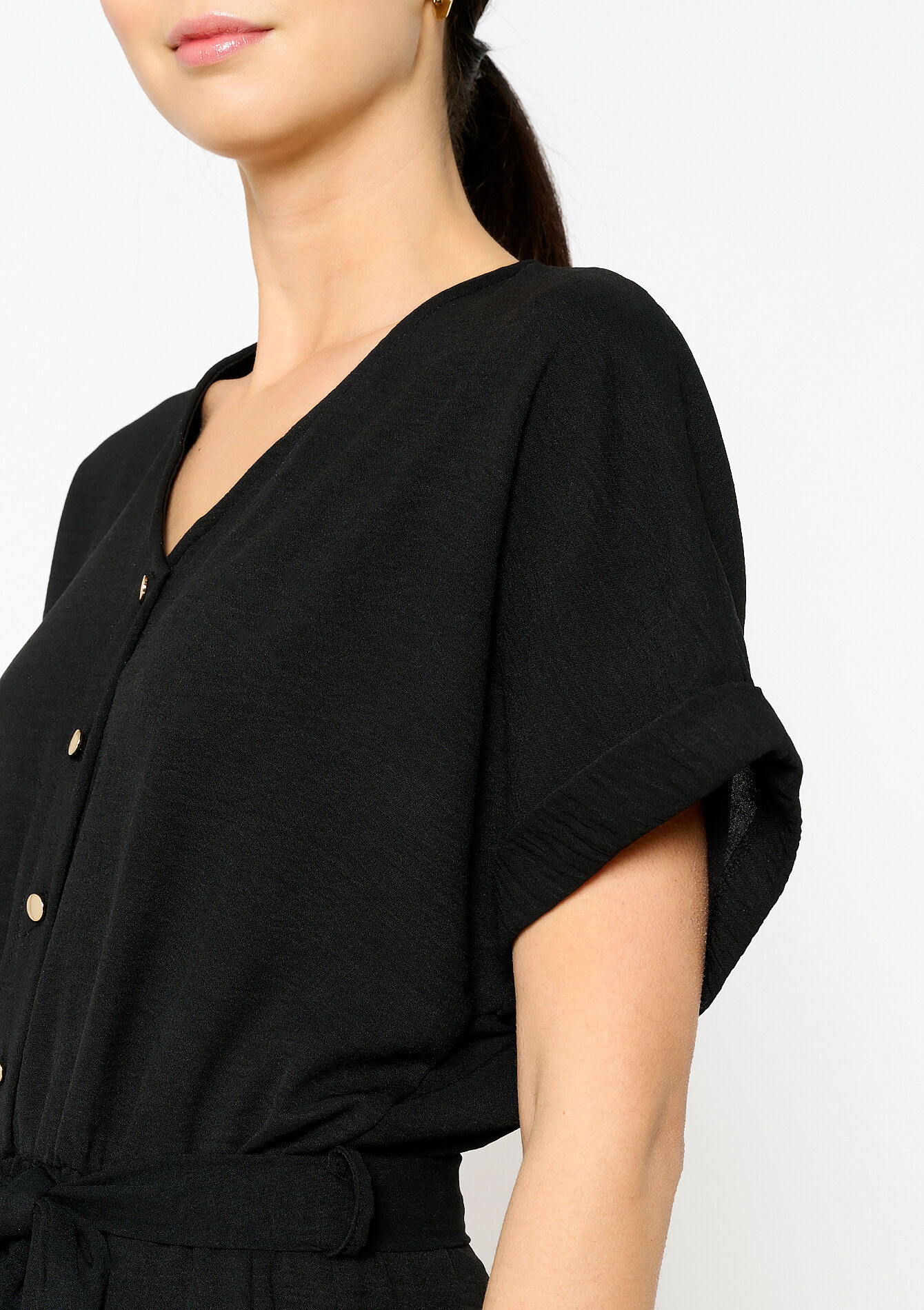 Combinaison avec lien à nouer - BLACK - 06004492_1119