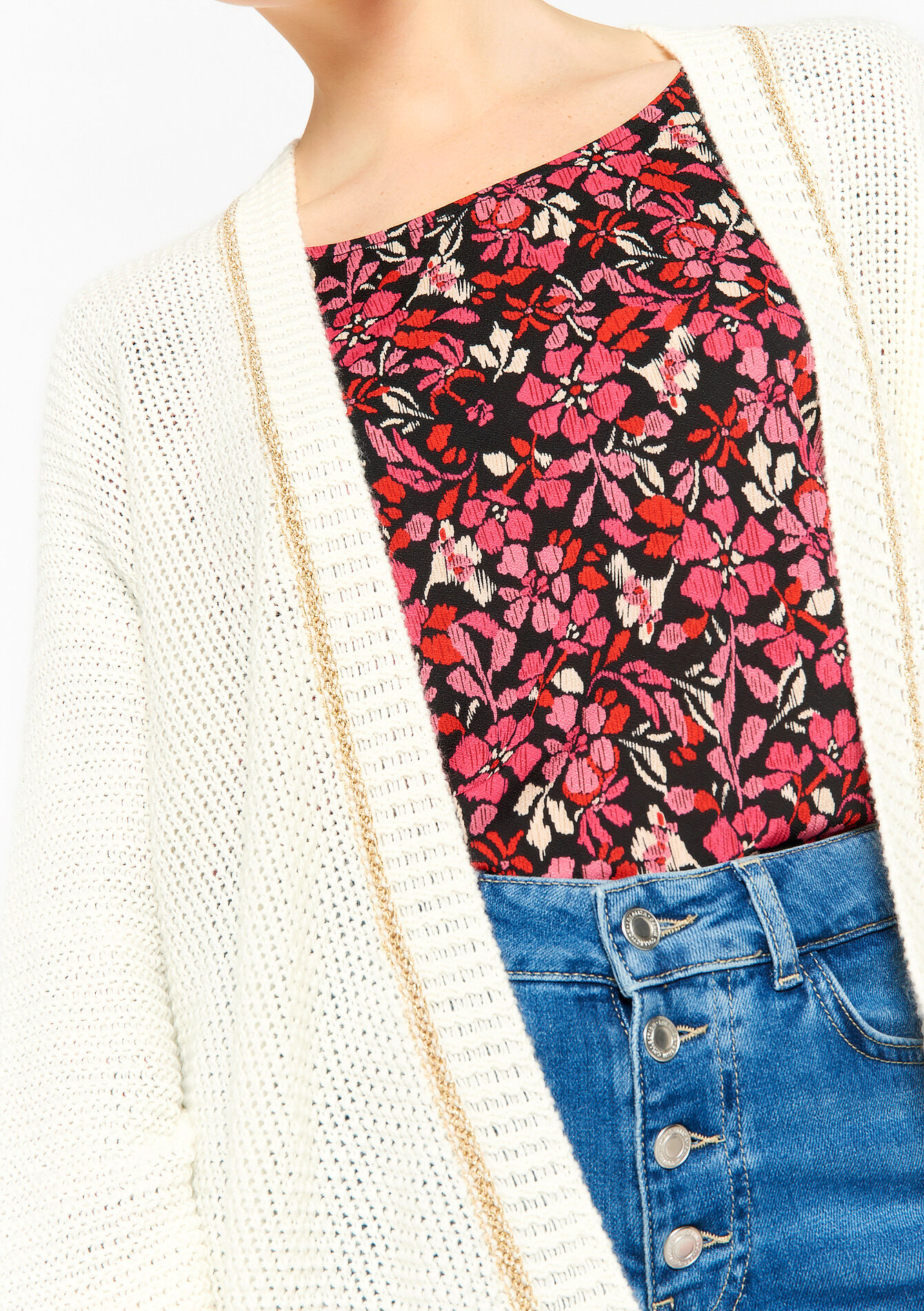 Cardigan ouvert - OFFWHITE - 04101029_1001