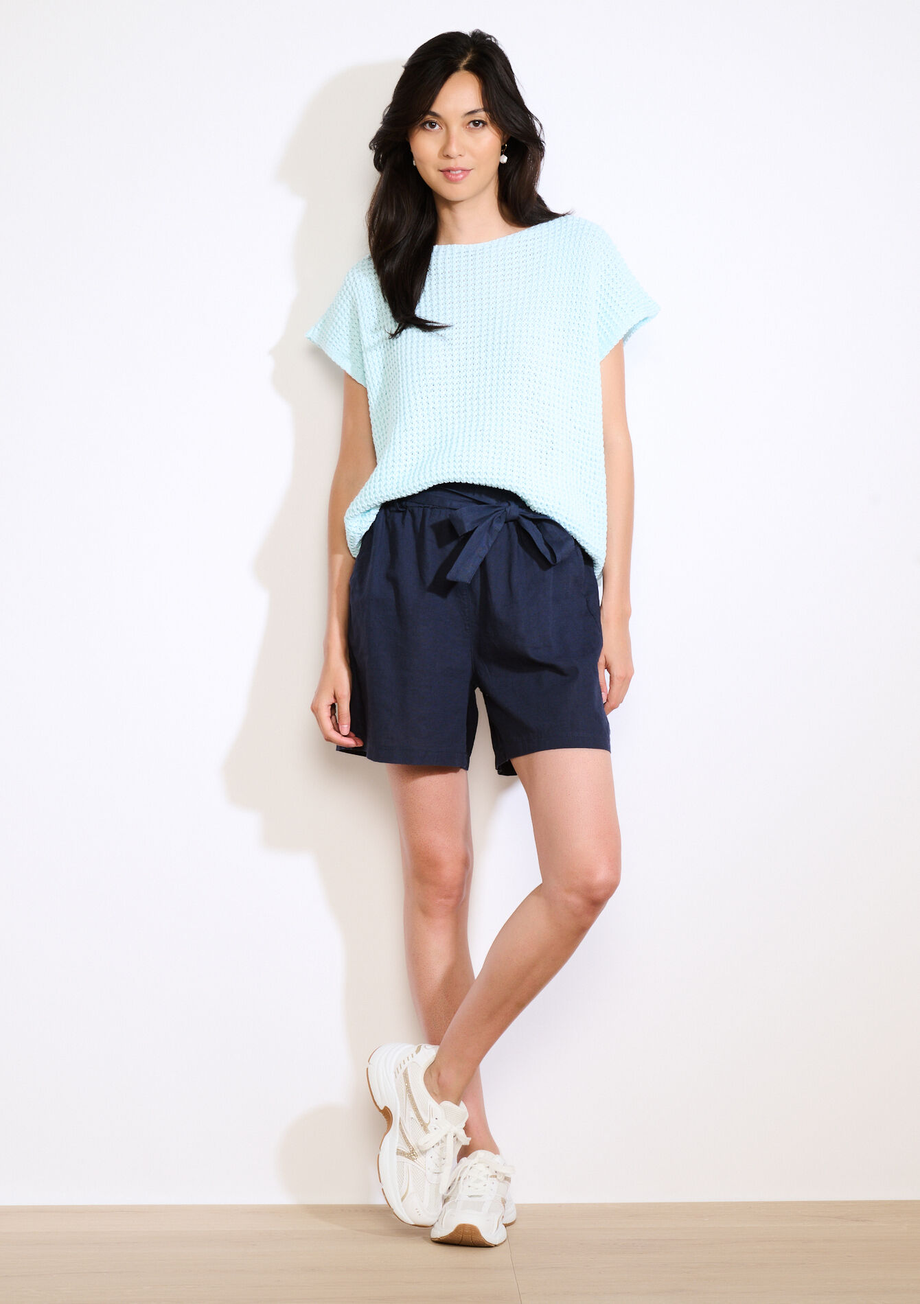 Gebreide T-shirt, Gebreide T-shirt, , back