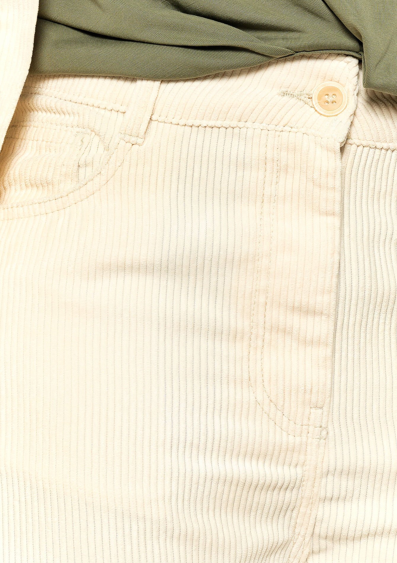 Corduroy broek, Corduroy broek - VANILLA WHITE - 06100627_1013