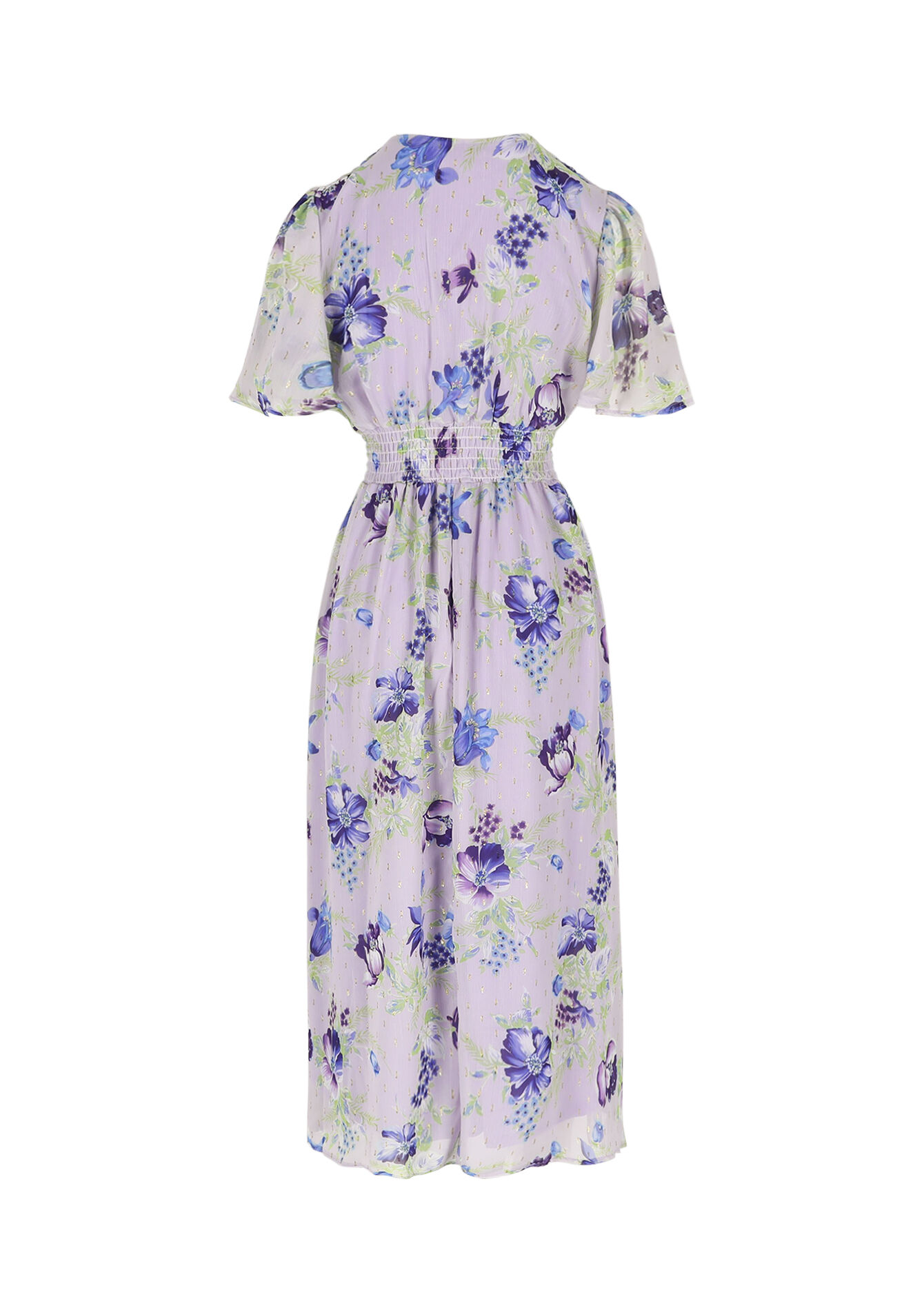Robe longue à fleurs - PASTEL LILAC - 08104456_1493
