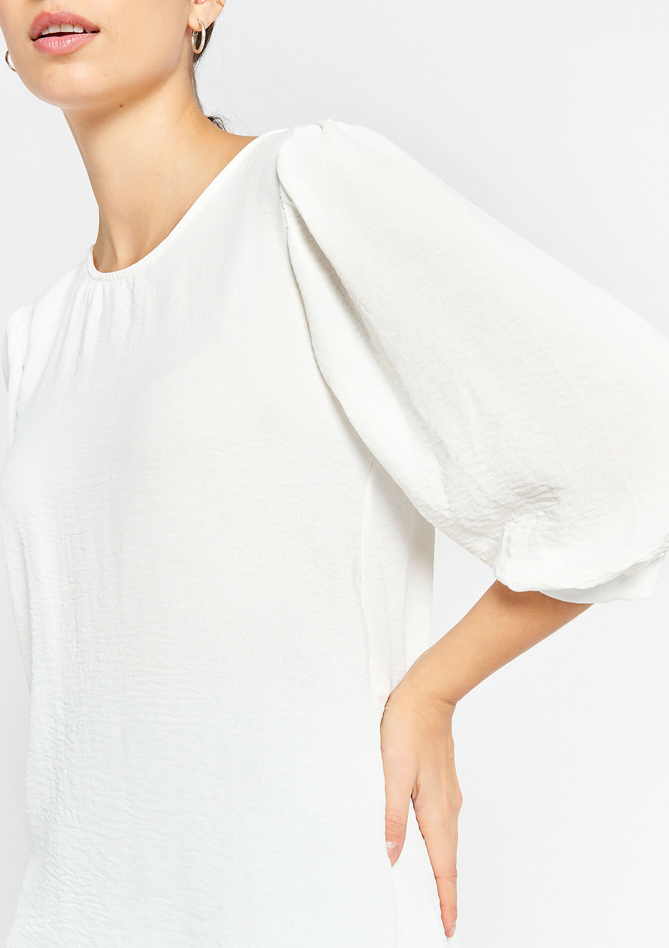 Blouse à manches courtes, Blouse à manches courtes - OPTICAL WHITE - 05702140_1019