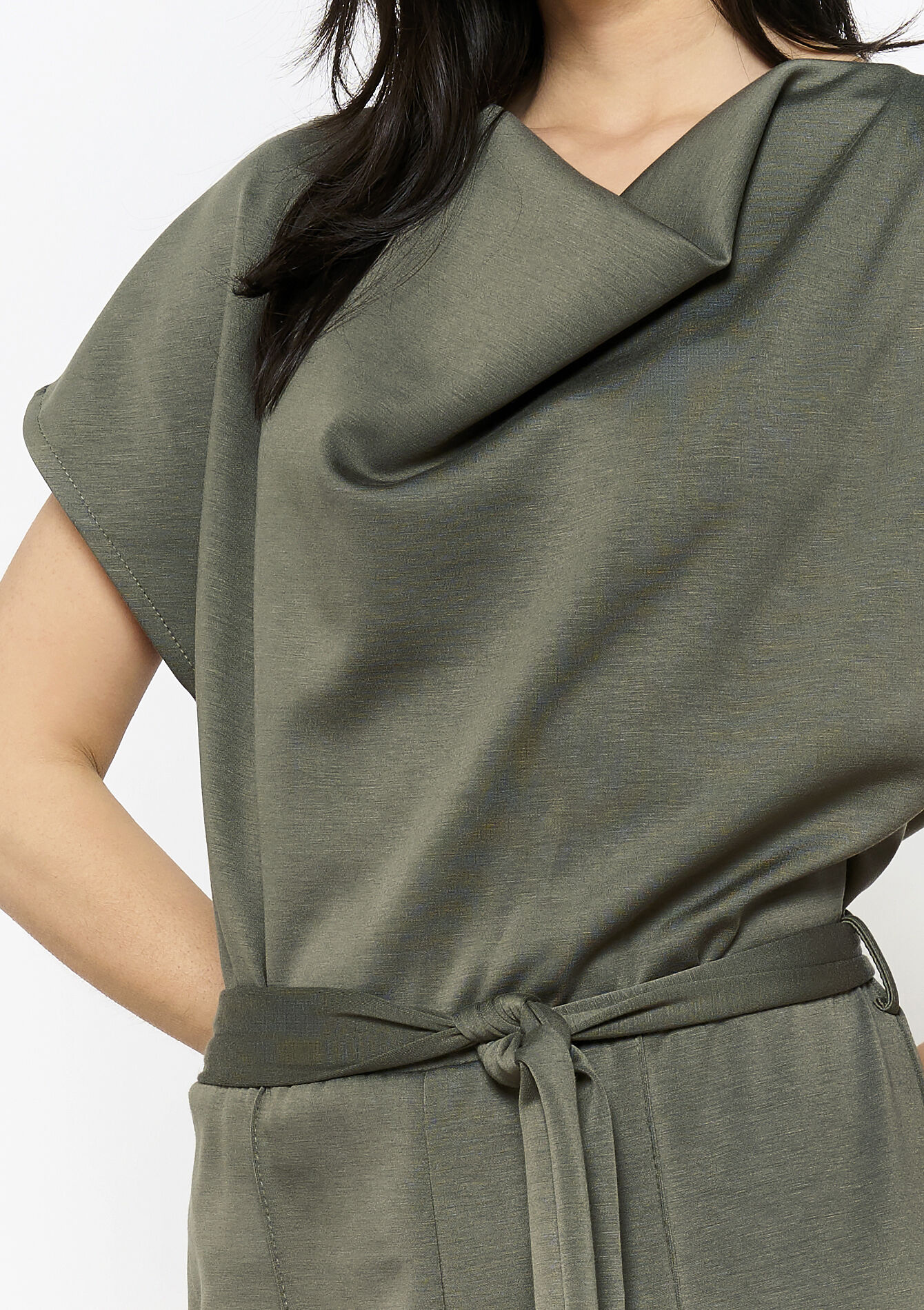 Jumpsuit in sweat fabric, Jumpsuit in sweat fabric - KHAKI FADED - 06004612_4326