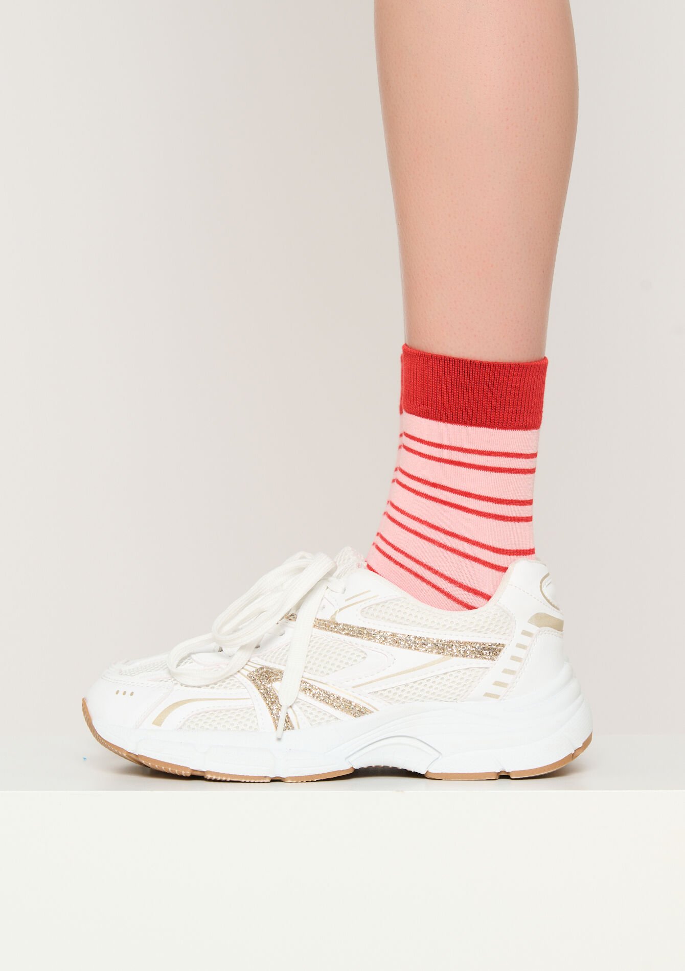 Speelse streepsokken, Speelse streepsokken - LIGHT PINK - 17101434_1303