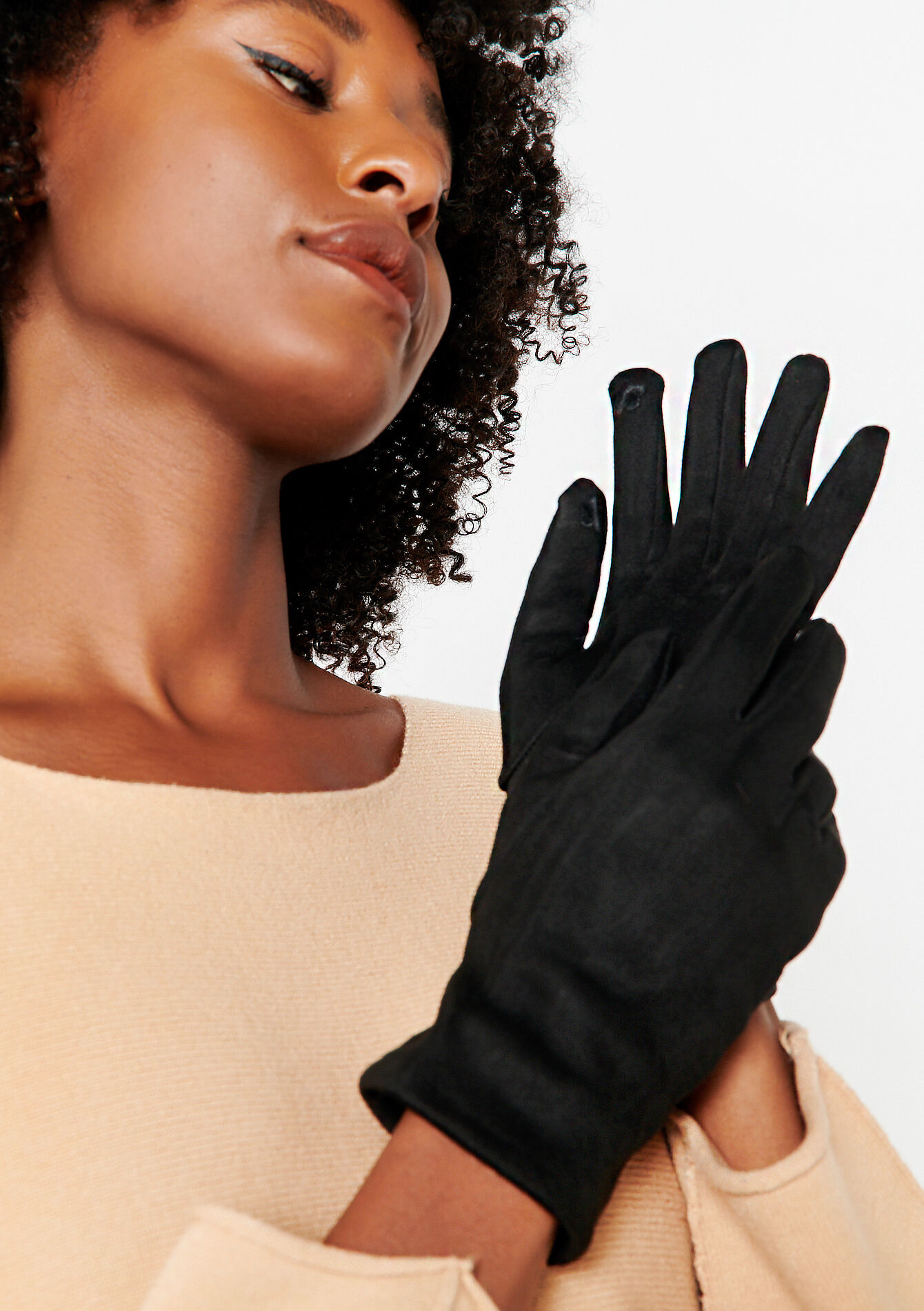 Suede handschoenen - BLACK - 1081753