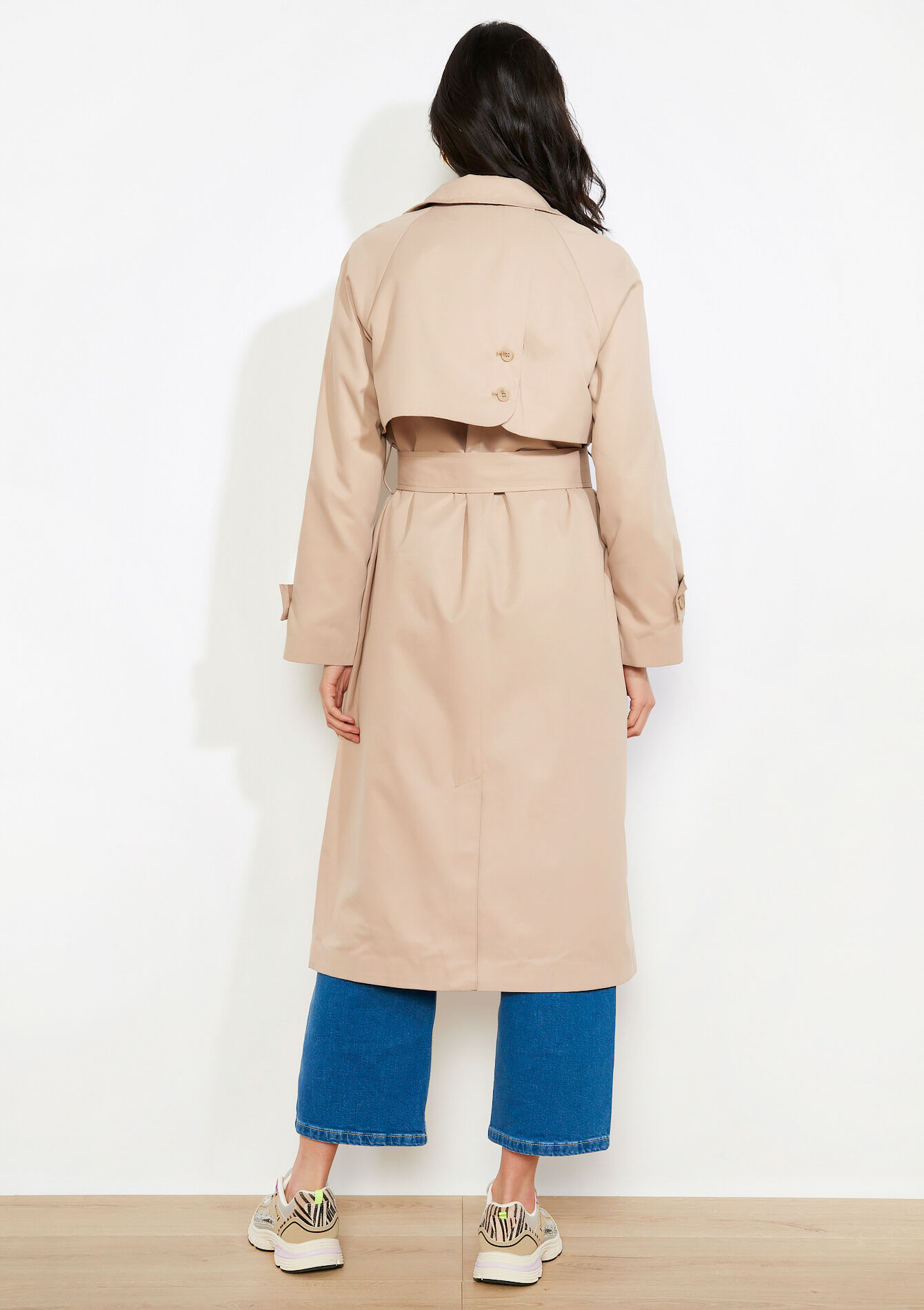 Trench ceinturé minimaliste - BEIGE SAND - 23000790_1940