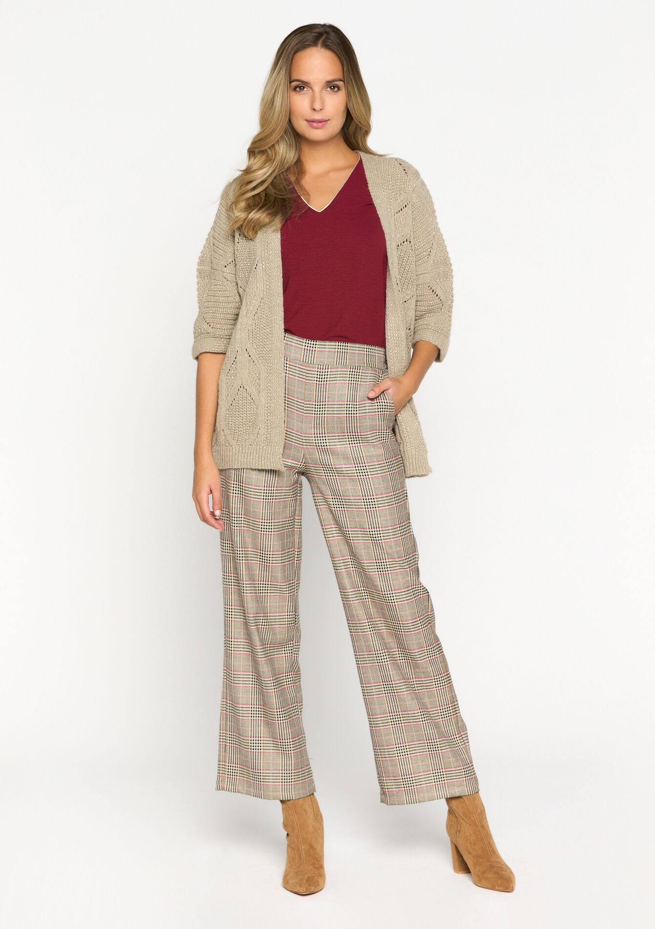 Cardigan en lurex, Cardigan en lurex - LT BEIGE - 04100997_2527