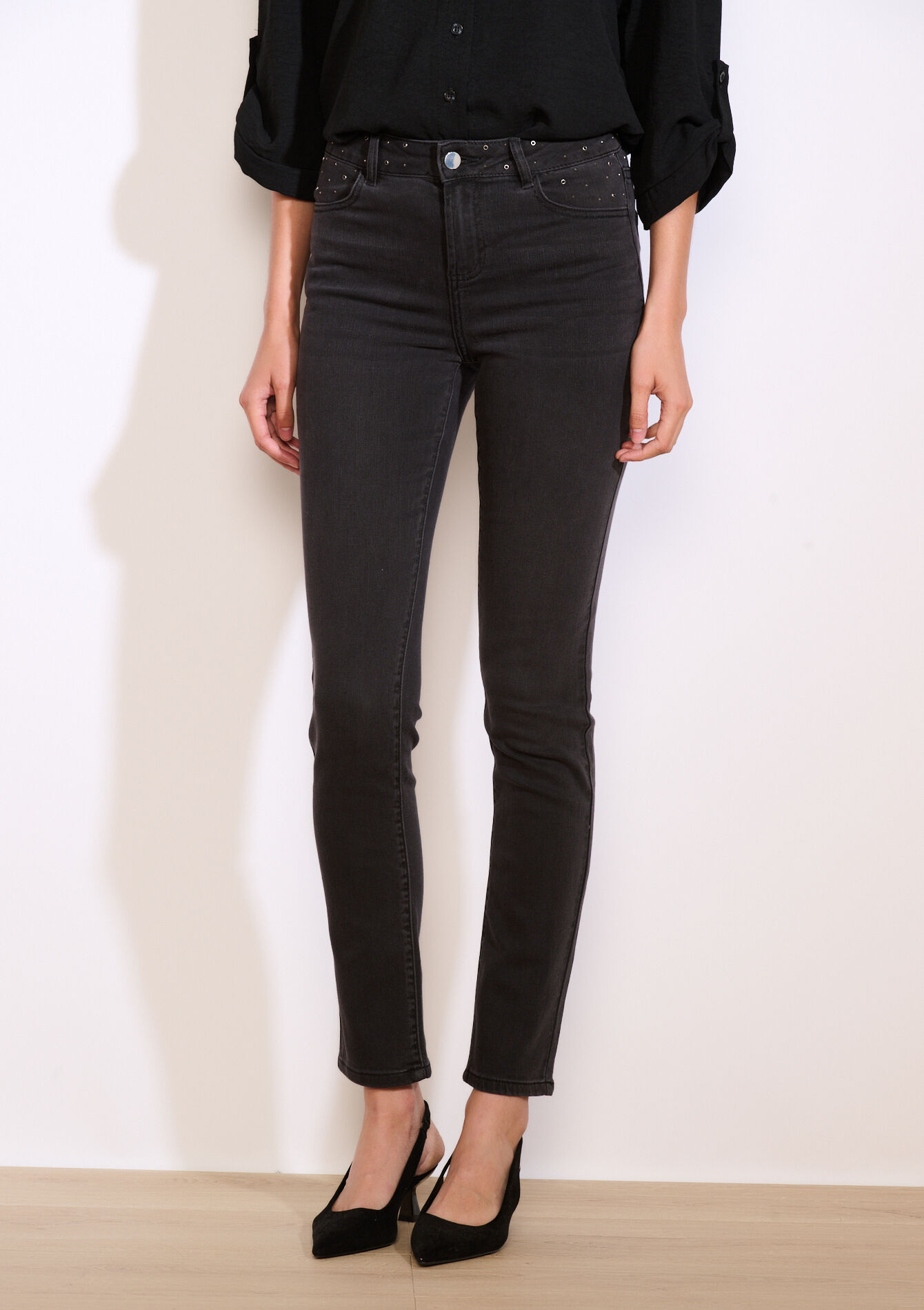 Jean skinny taille haute, Jean skinny taille haute - BLACK - 22000600_1119