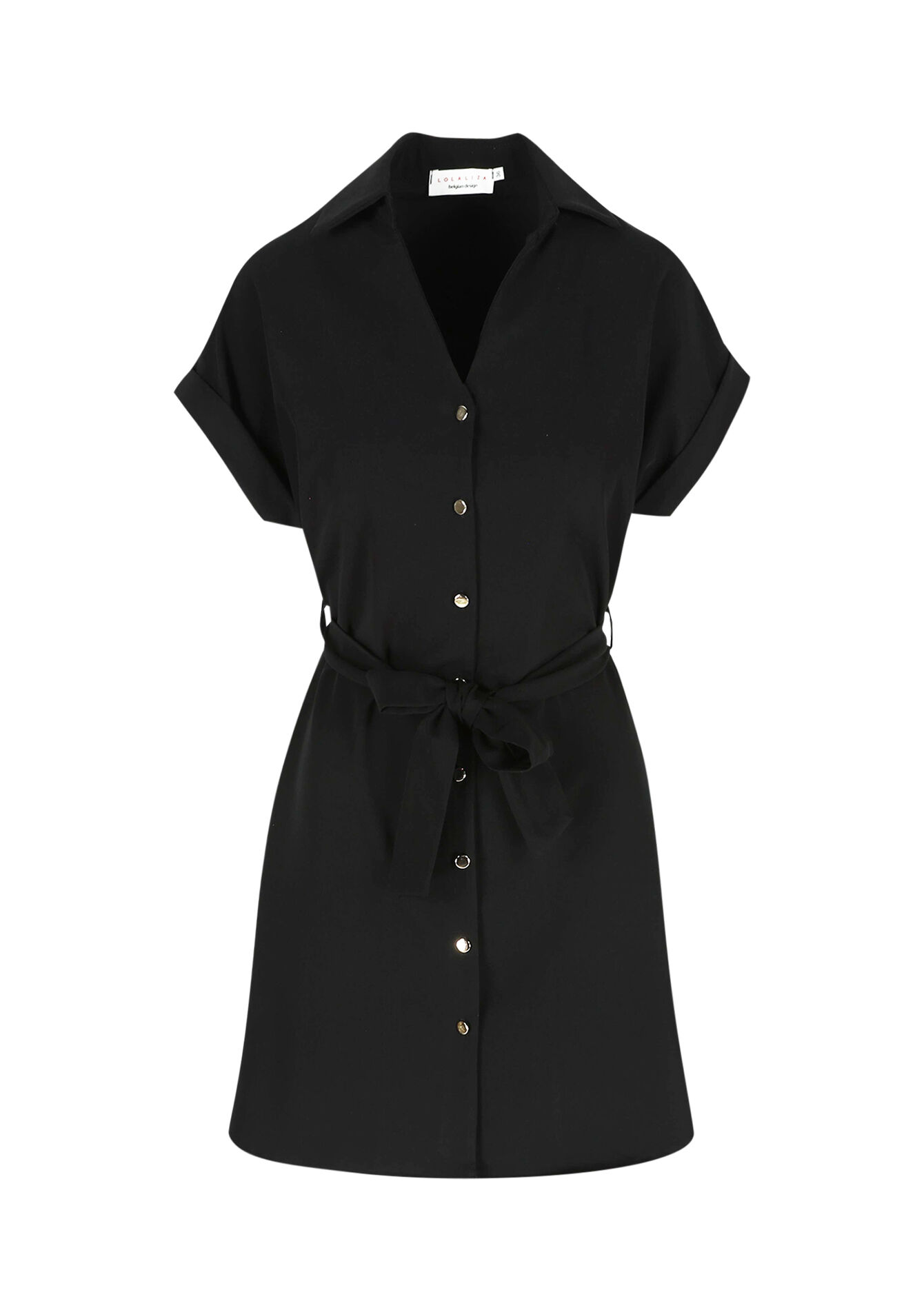 Hemdjurk met striklint, Hemdjurk met striklint - BLACK - 08103995_1119