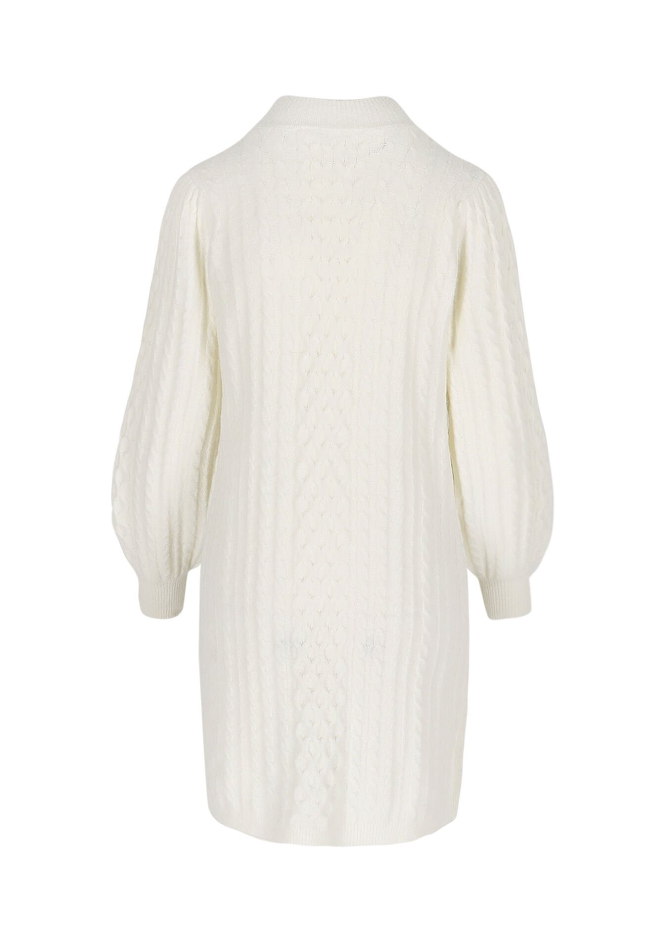 Robe pull torsadée, Robe pull torsadée - VANILLA WHITE - 08104056_1013